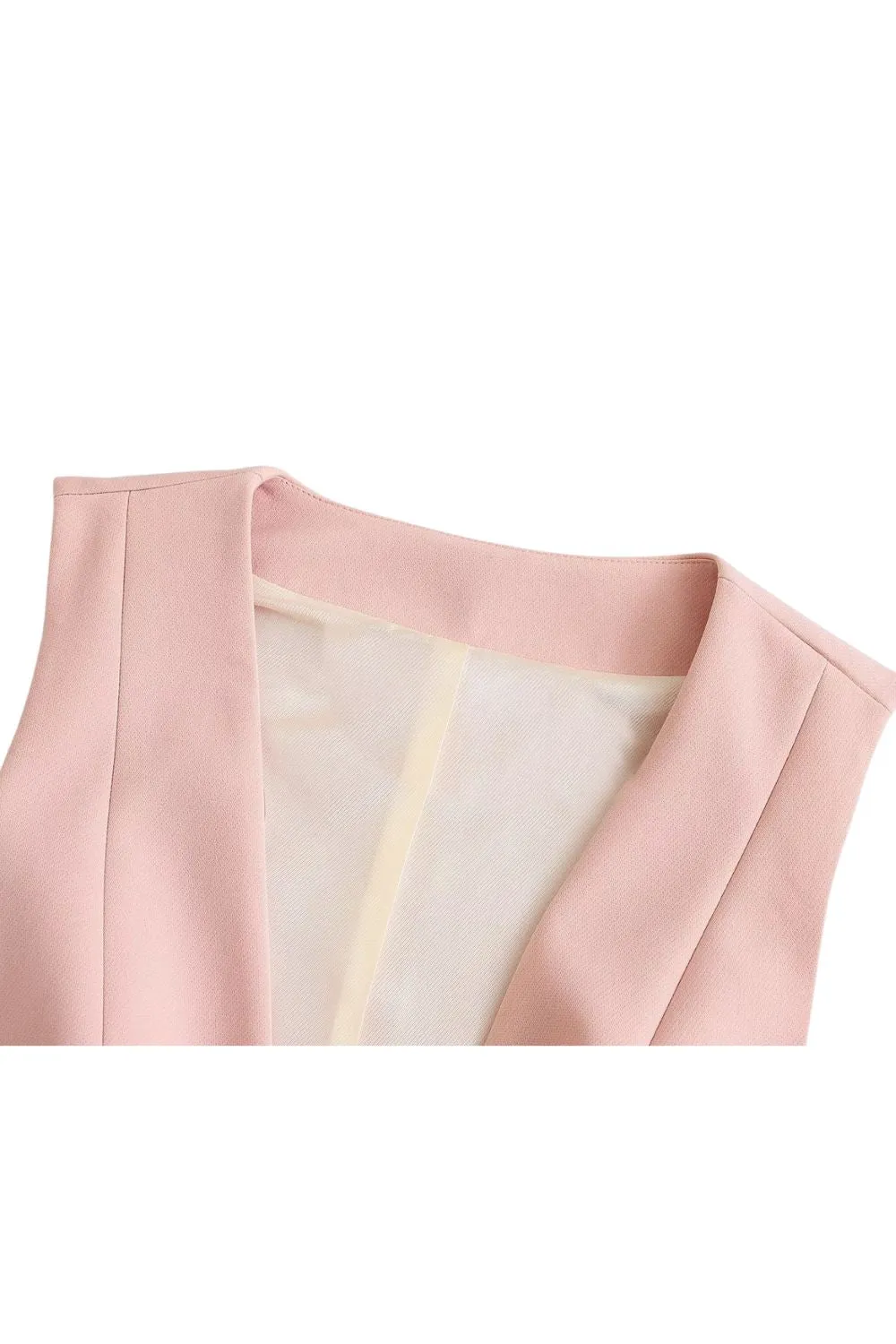 ' Gabriel ' V-Neck Crop Top & High-Waist Pants  (Sold Separately)
