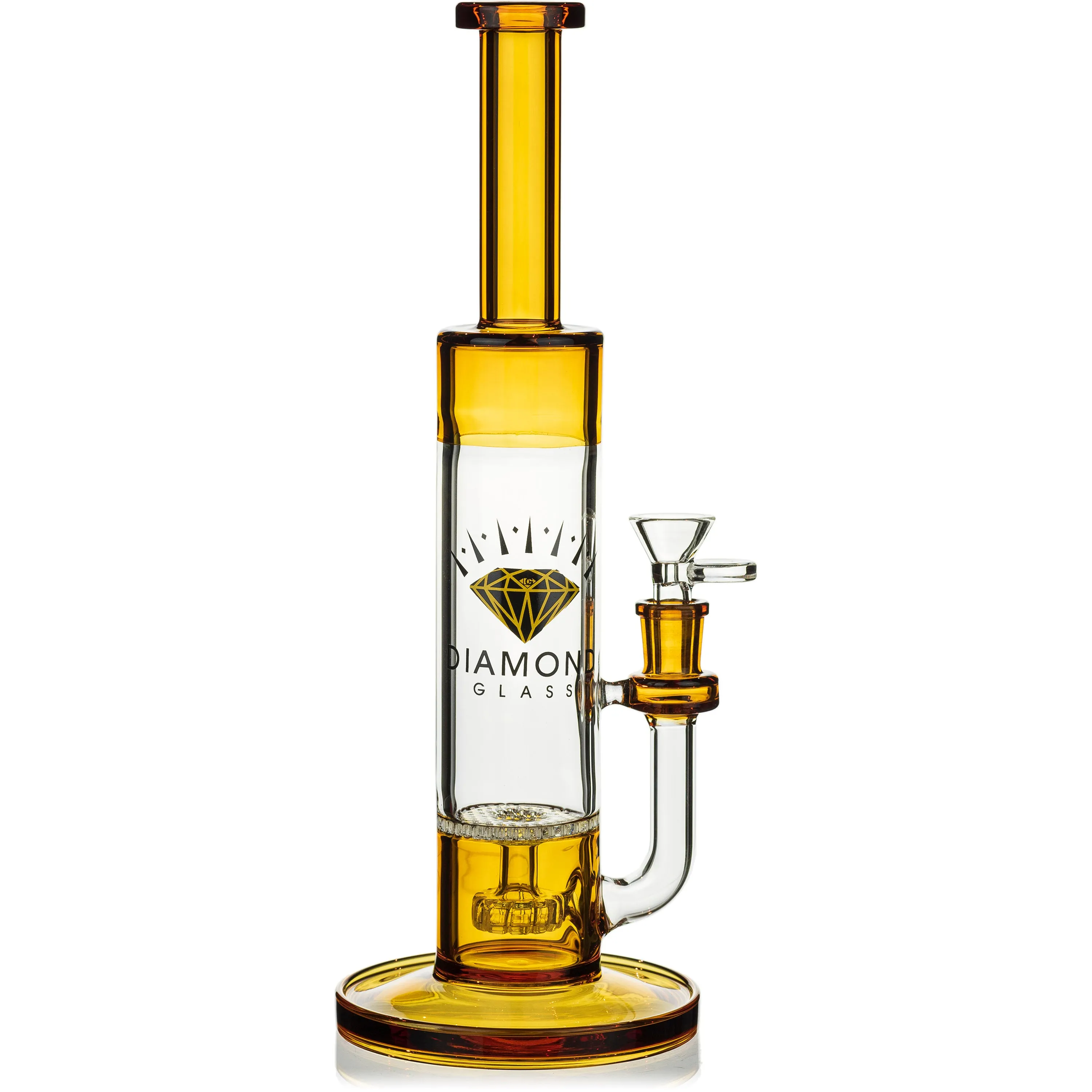 12 Showerhead to Honeycomb Skinny Neck Bong, by Diamond Glass (Free Banger included)