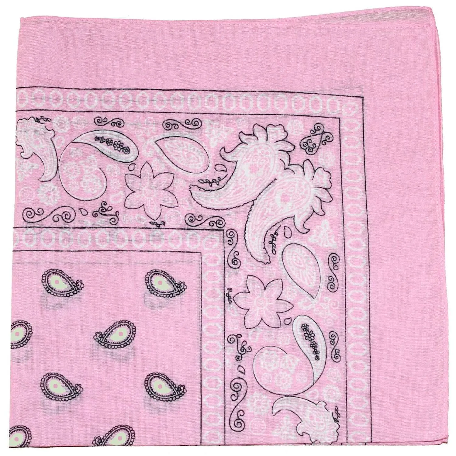 18 Pack 22 Inch Regular Size Polyester Paisley Bandanas