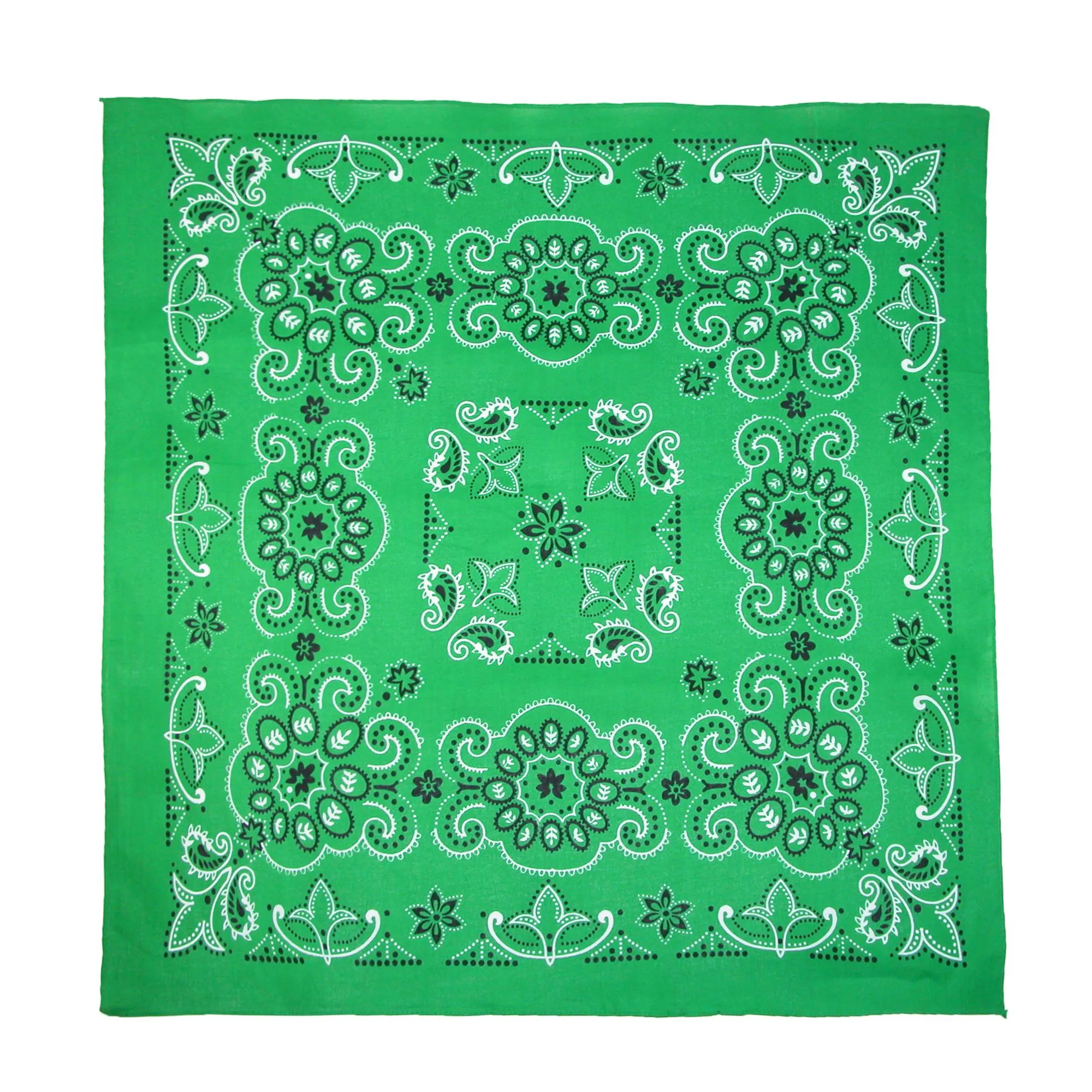27 Inch Extra Large Cotton Paisley Bandana (Pack of 6)