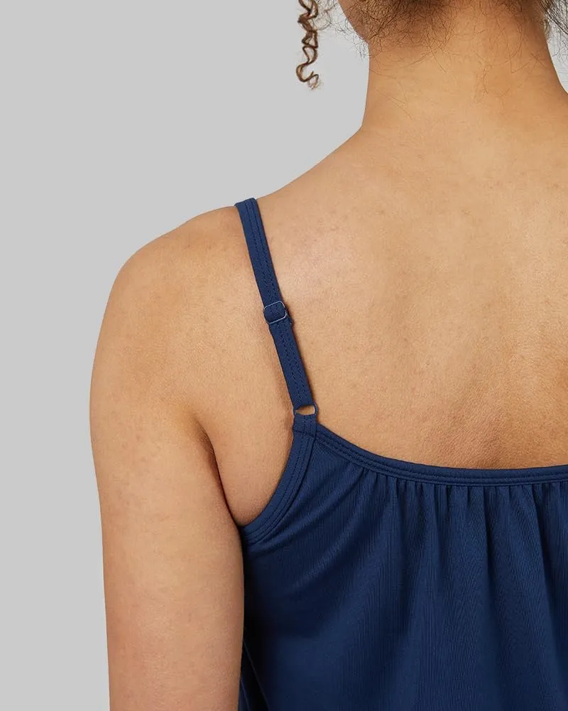 32 Degrees Women's Cool Flowy Bra Cami | with Built-in Cups | Relaxed Fit | Adjustable Spaghetti Strap