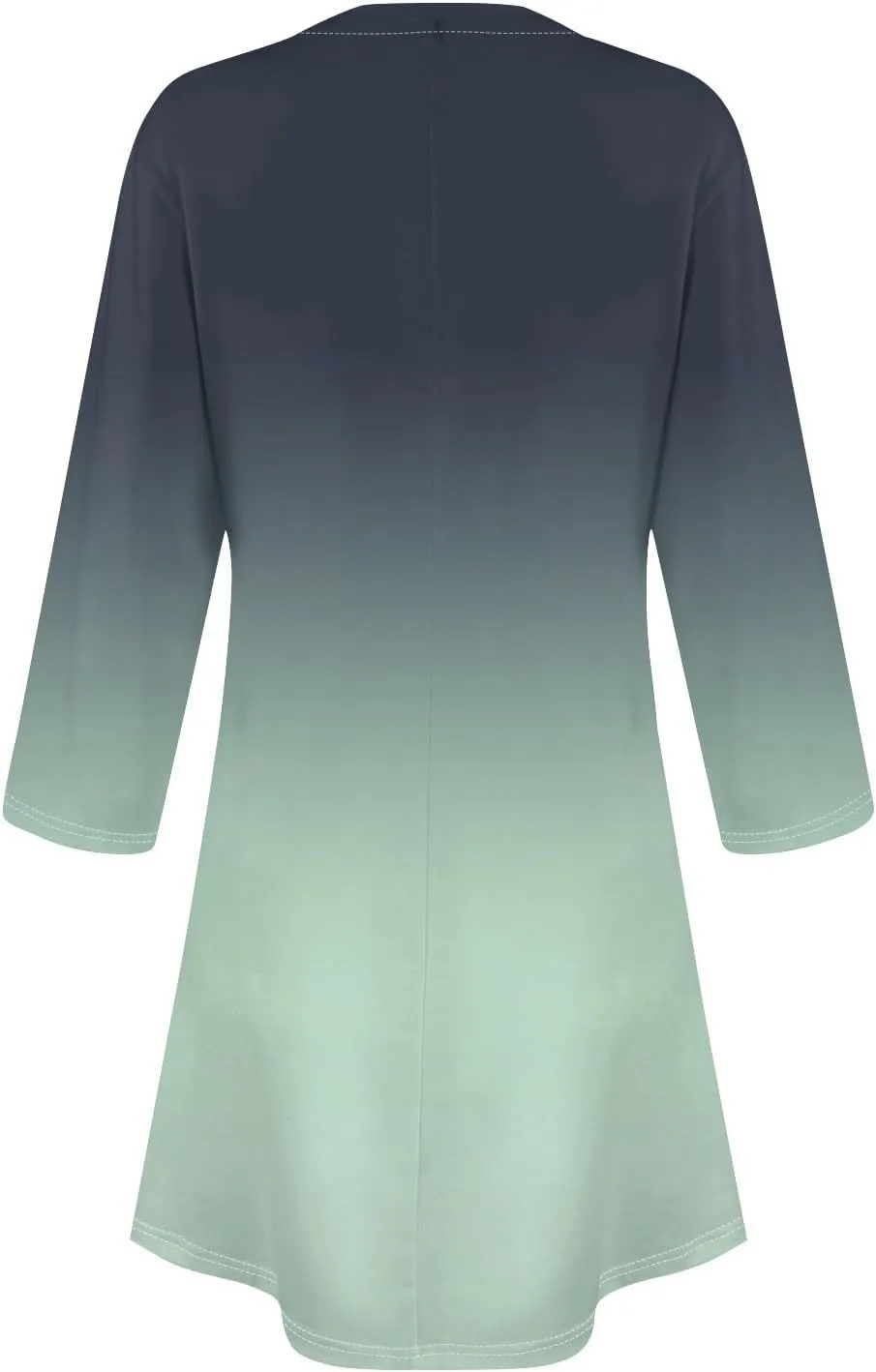 3/4 Sleeve Dress for Women T-Shirt Dresses Casual Crewneck Loose fit Swing Tunic Dresses Fall