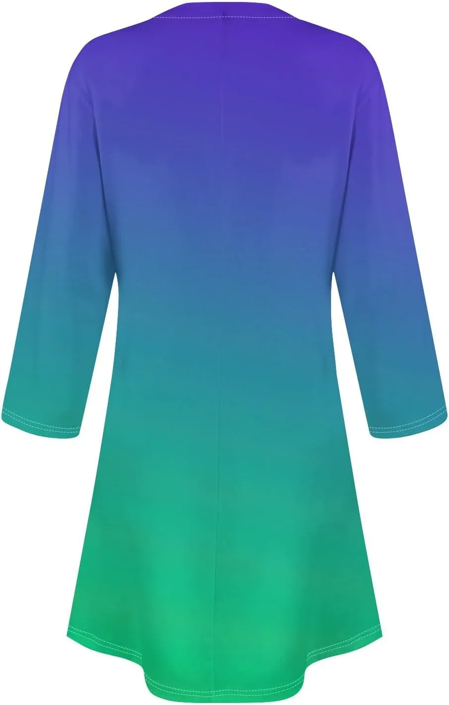 3/4 Sleeve Dress for Women T-Shirt Dresses Casual Crewneck Loose fit Swing Tunic Dresses Fall
