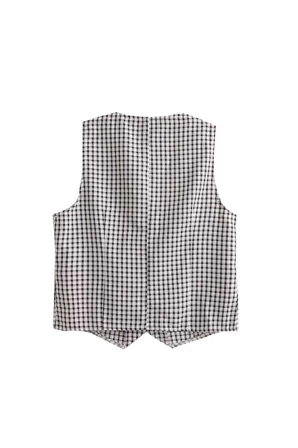 ‘Abigail’ Vintage-Inspired Checkered Vest & Pants Set (Sold Separately)