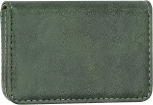 AI-DEE RFID Blocking Wallet - Minimalist Leather Business Credit Card Holder (12-Green)