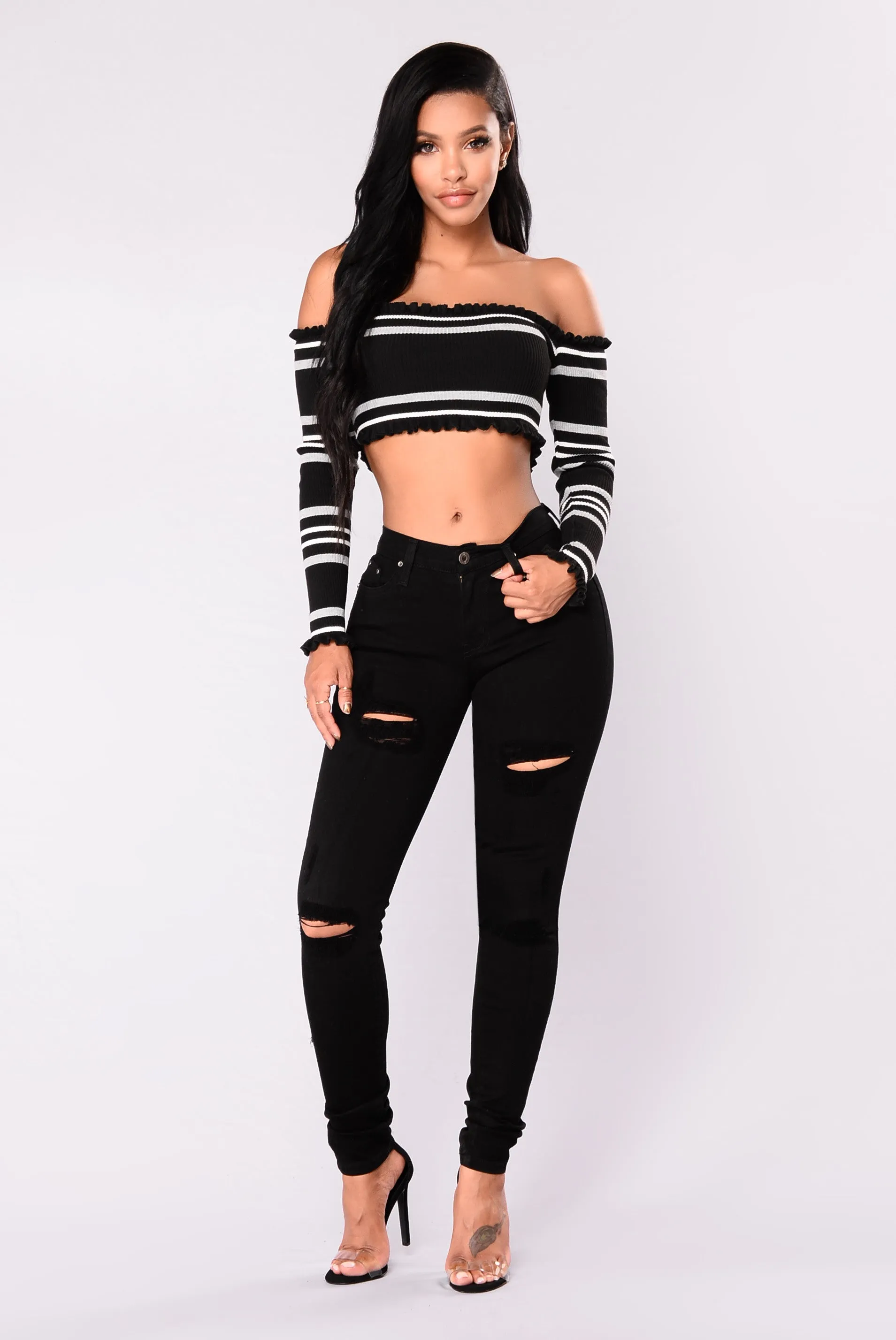Alina Skinny Jeans - Black