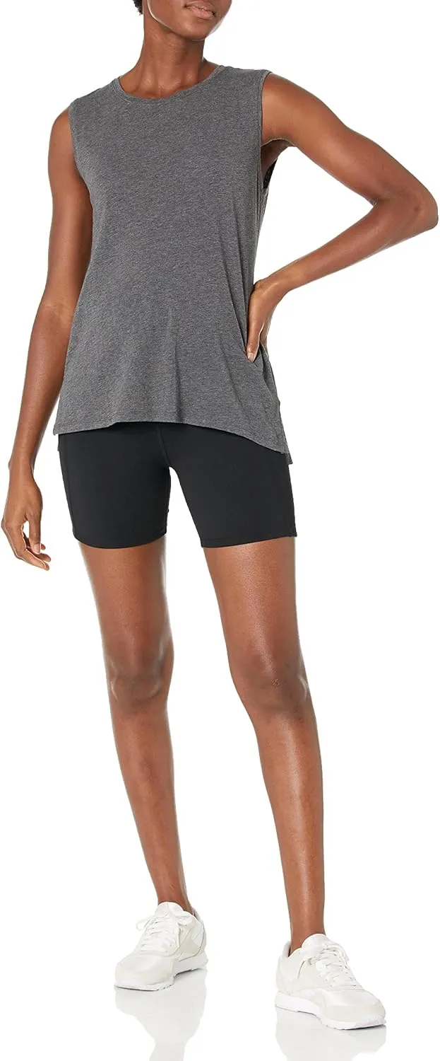 Amazon Essentials Women's Soft Cotton Relaxed-Fit Yoga Tank (Available in Plus Size) (Previously Core 10)