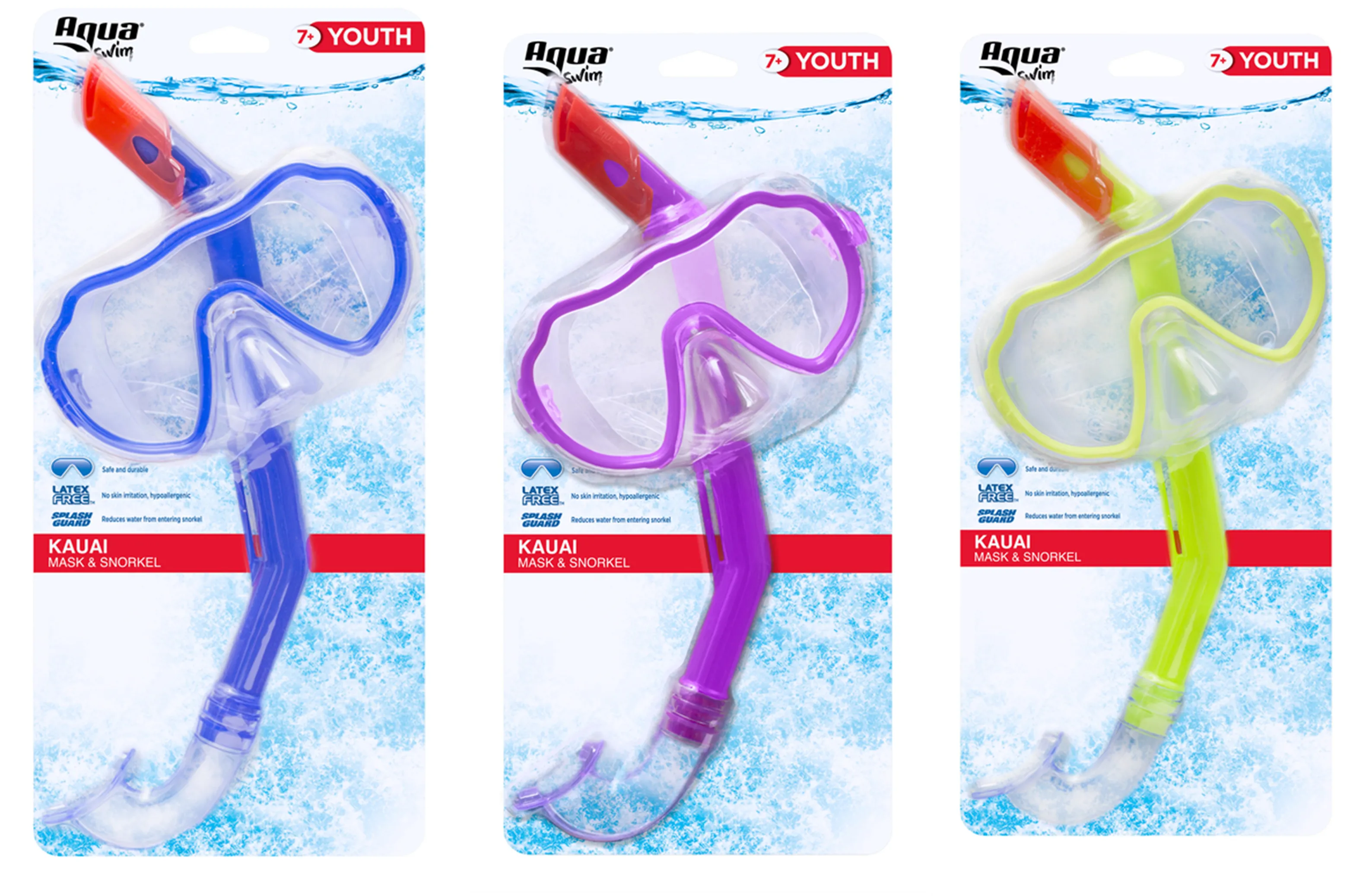 Aqua Swim Kauai Youth Swim Mask & Snorkel Combo