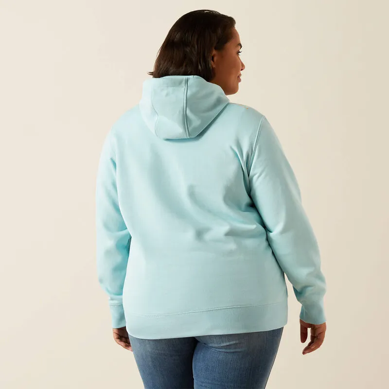 Ariat Women's Rebar Logo Graphic Sleeve Hoodie