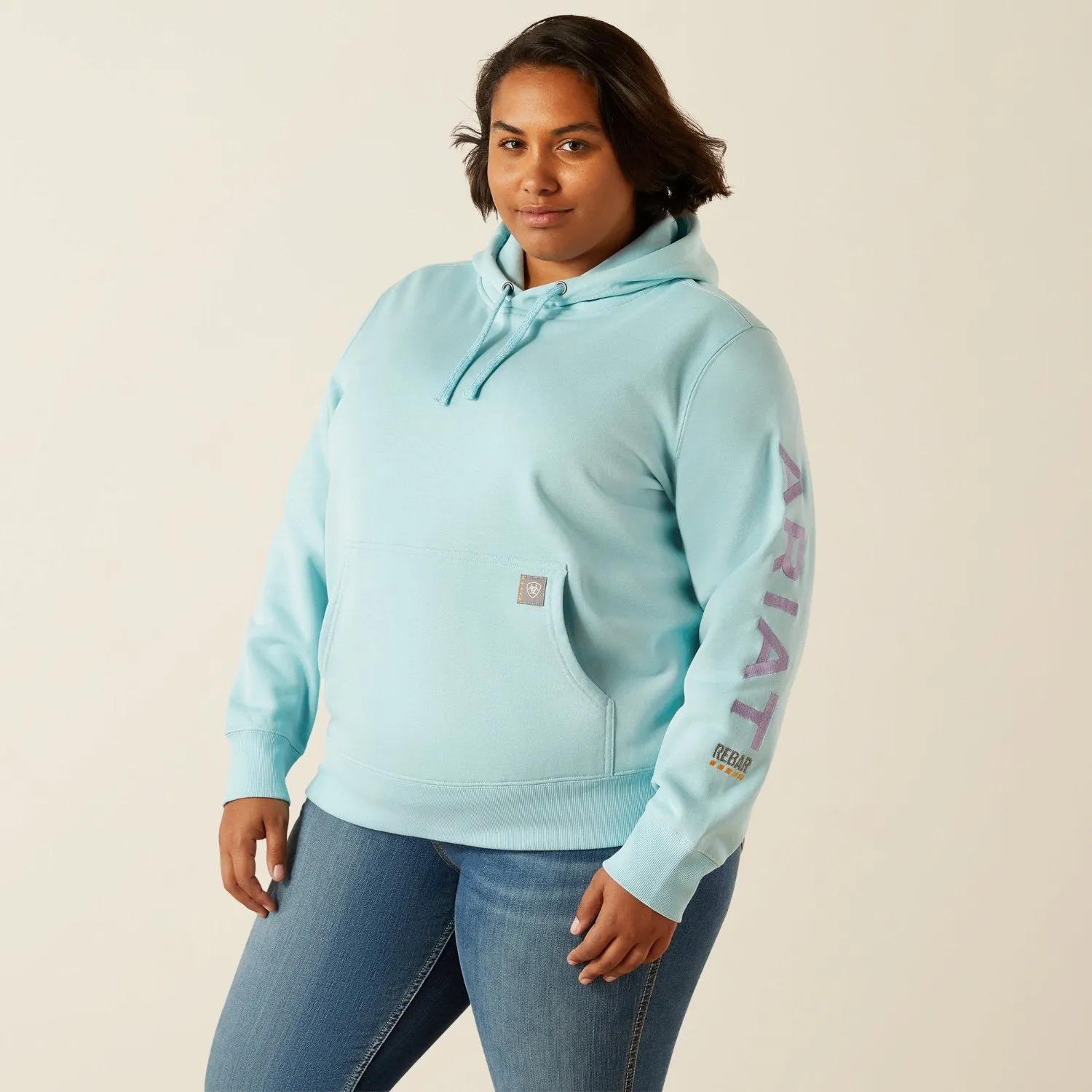 Ariat Women's Rebar Logo Graphic Sleeve Hoodie
