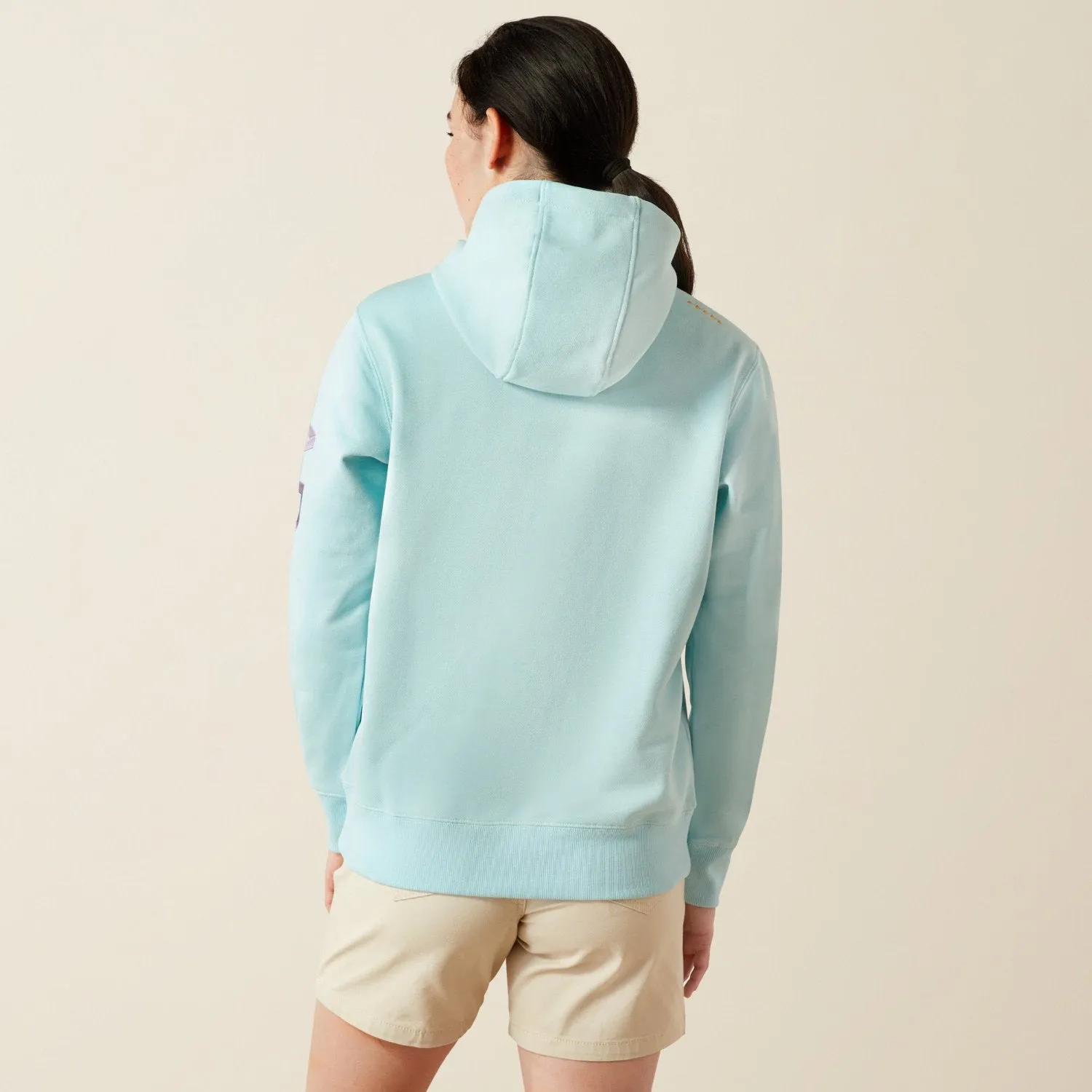 Ariat Women's Rebar Logo Graphic Sleeve Hoodie