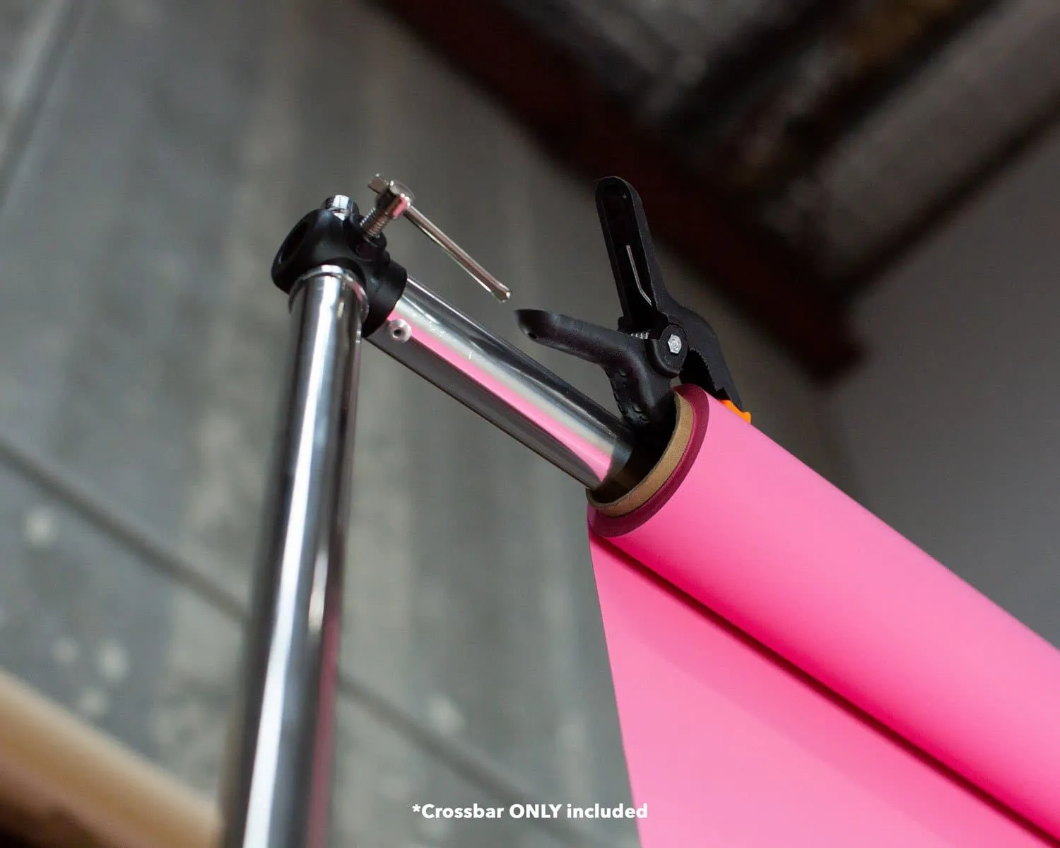 Backdrop Stand Telescopic Crossbar Rod (Extendable from 1.2m - 3m) - Silver