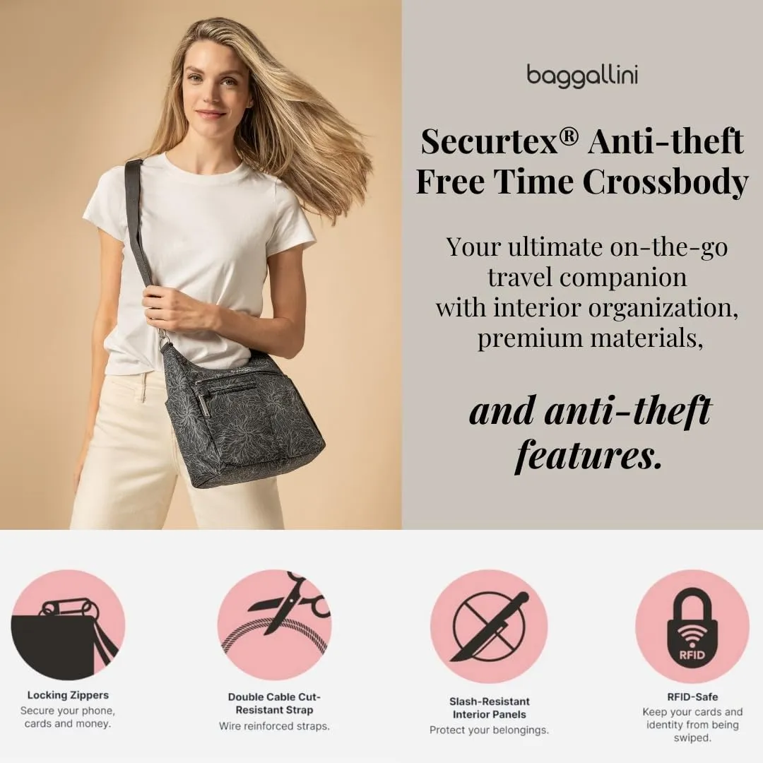 Baggallini Securtex Anti-Theft Free Time Crossbody Bag