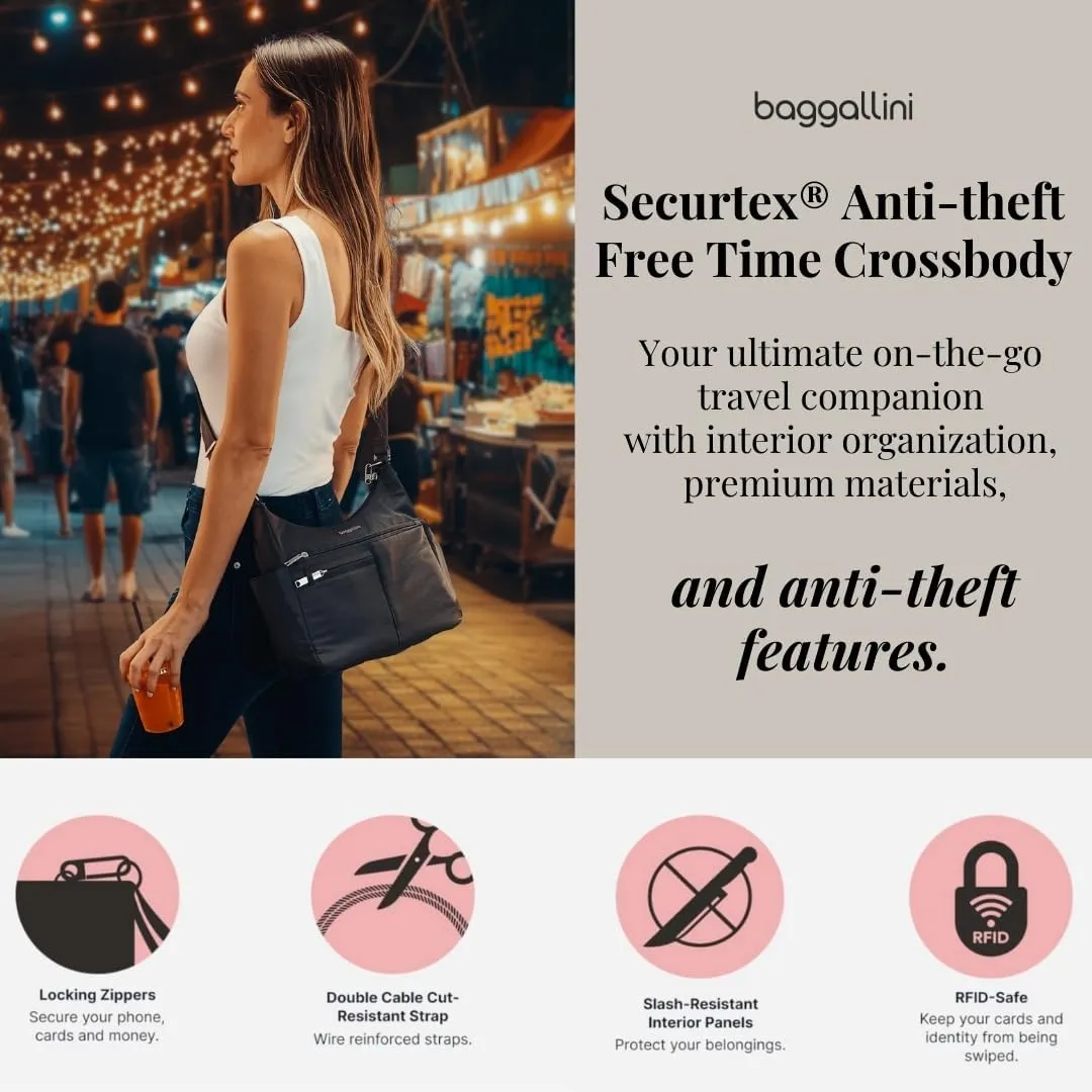 Baggallini Securtex Anti-Theft Free Time Crossbody Bag