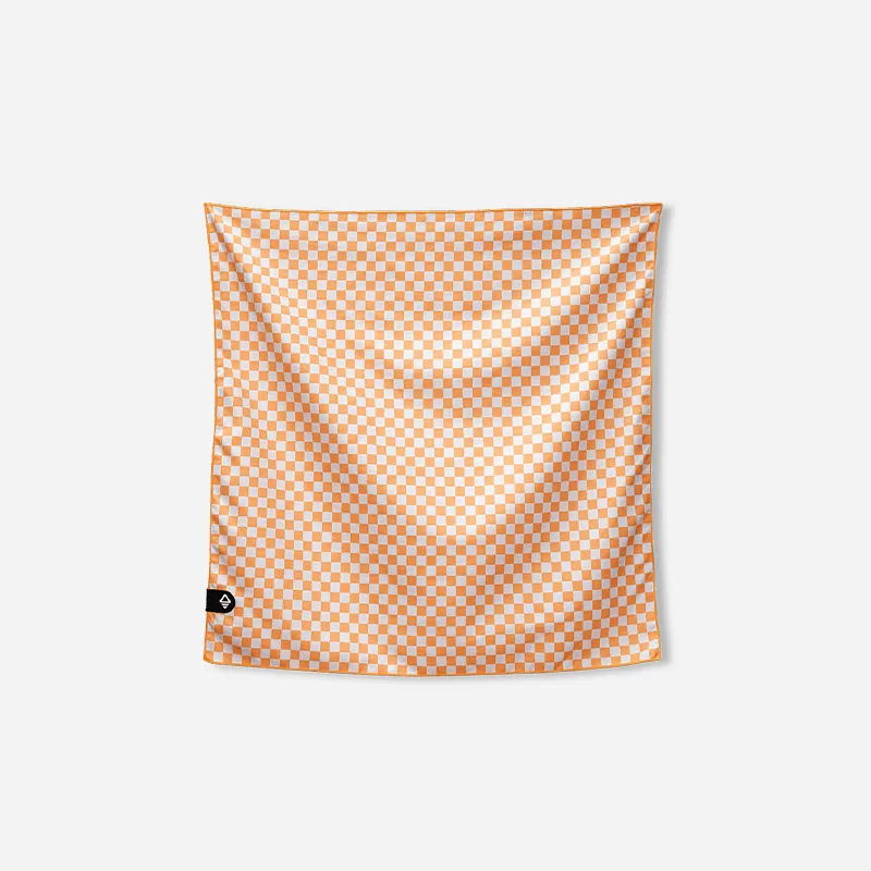 Bandana Towel: Check Apricot