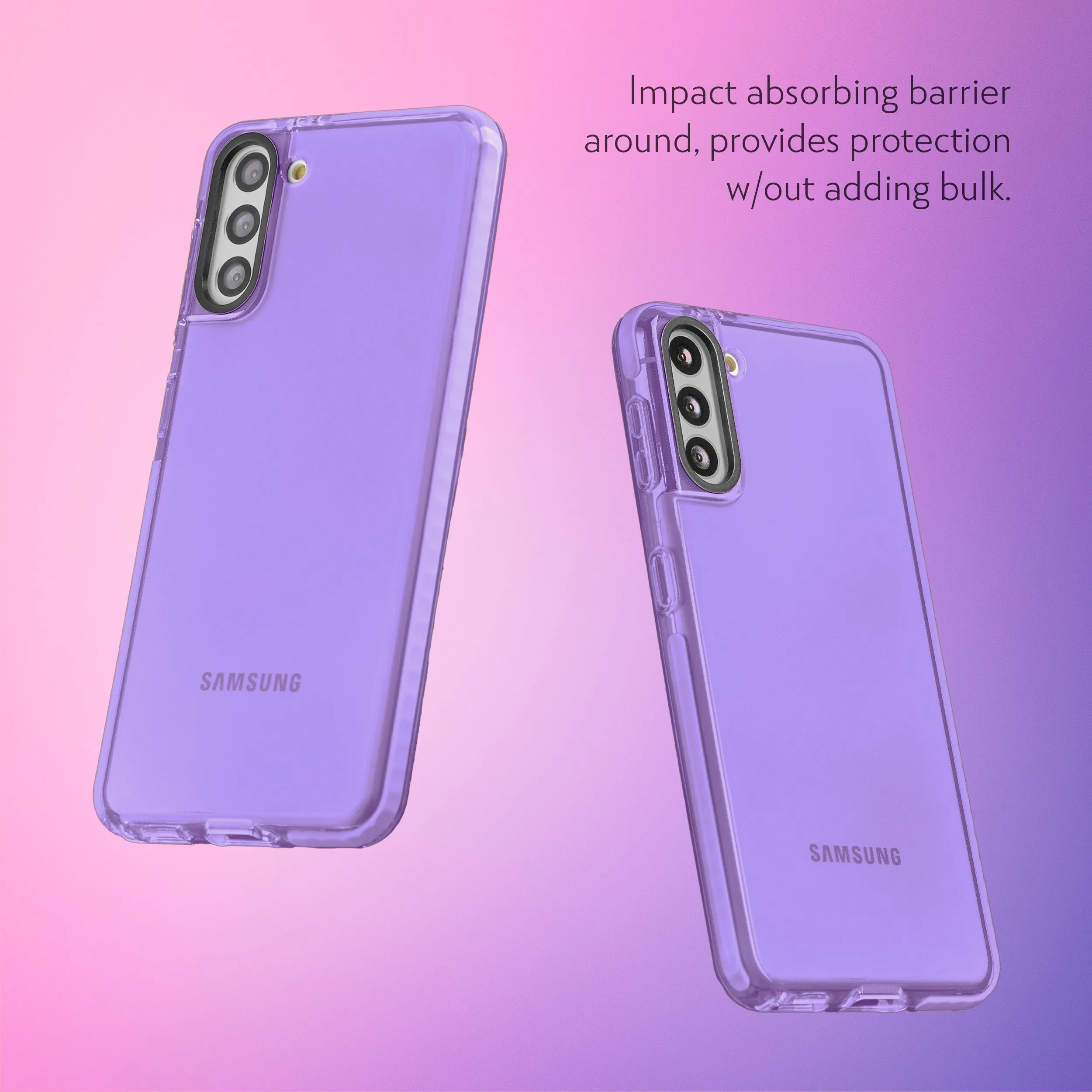 Barrier Case for Galaxy S21 Plus - Light Pastel Purple
