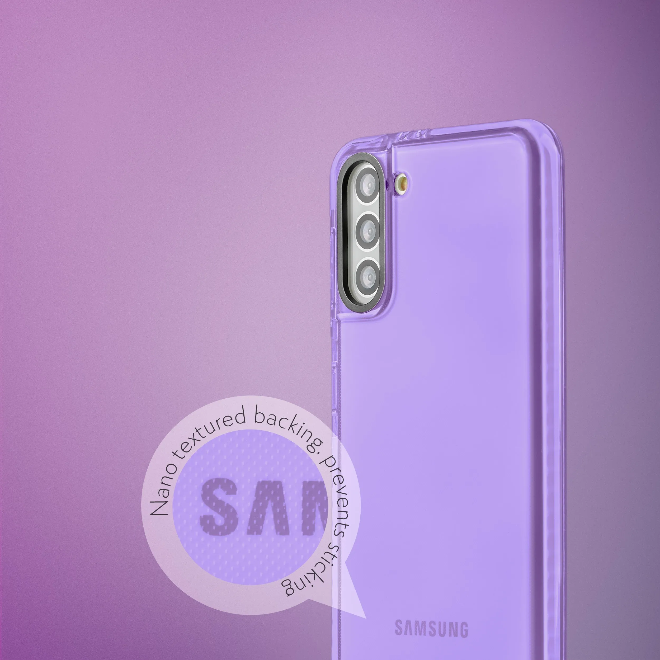 Barrier Case for Galaxy S21 Plus - Light Pastel Purple