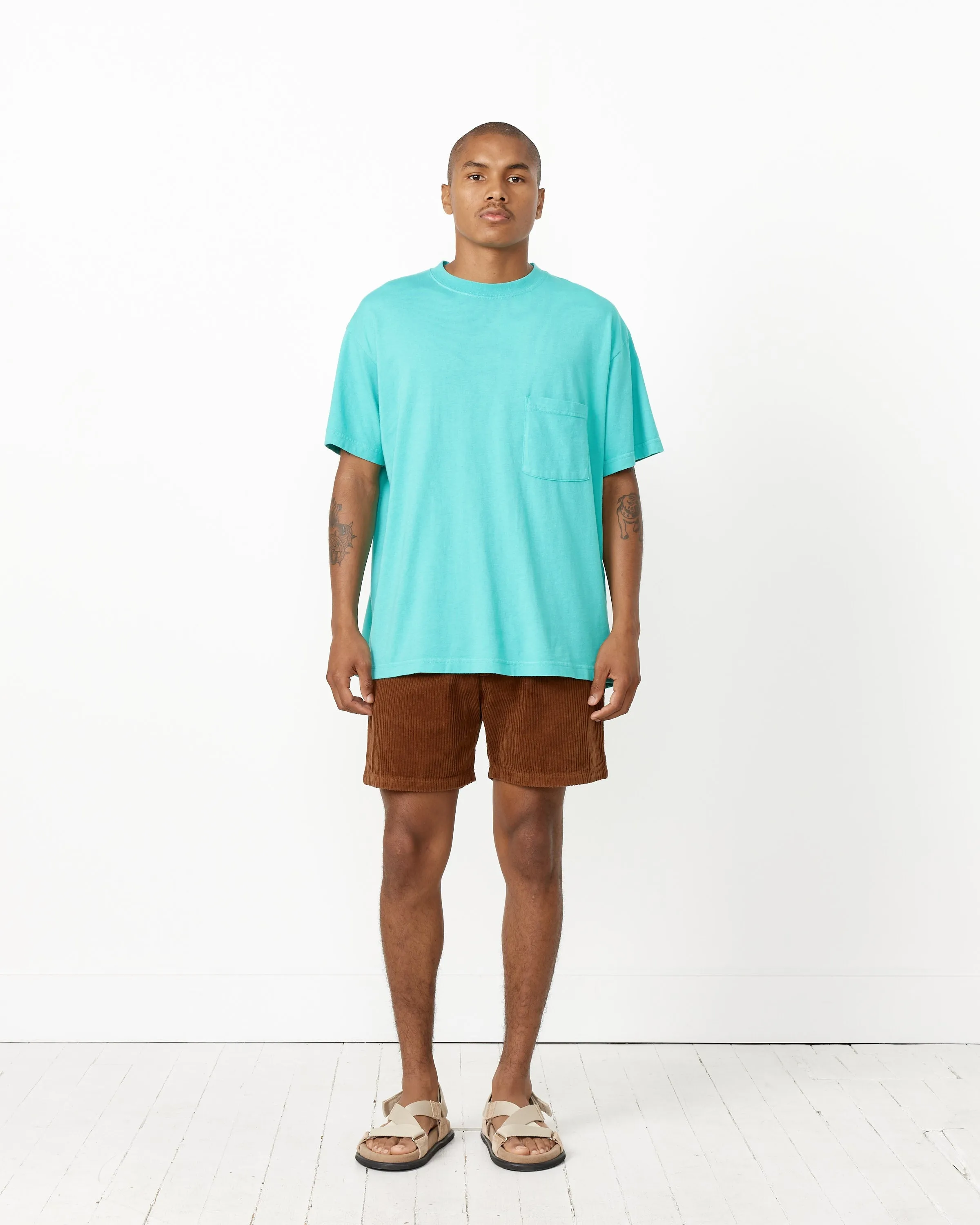 Big Pocket Tee in Cove Blue