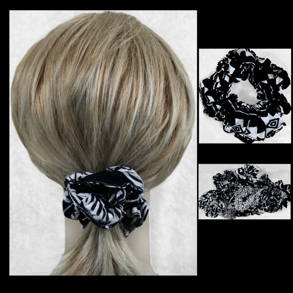 Black and White Hair Scrunchies ($0.75 each)