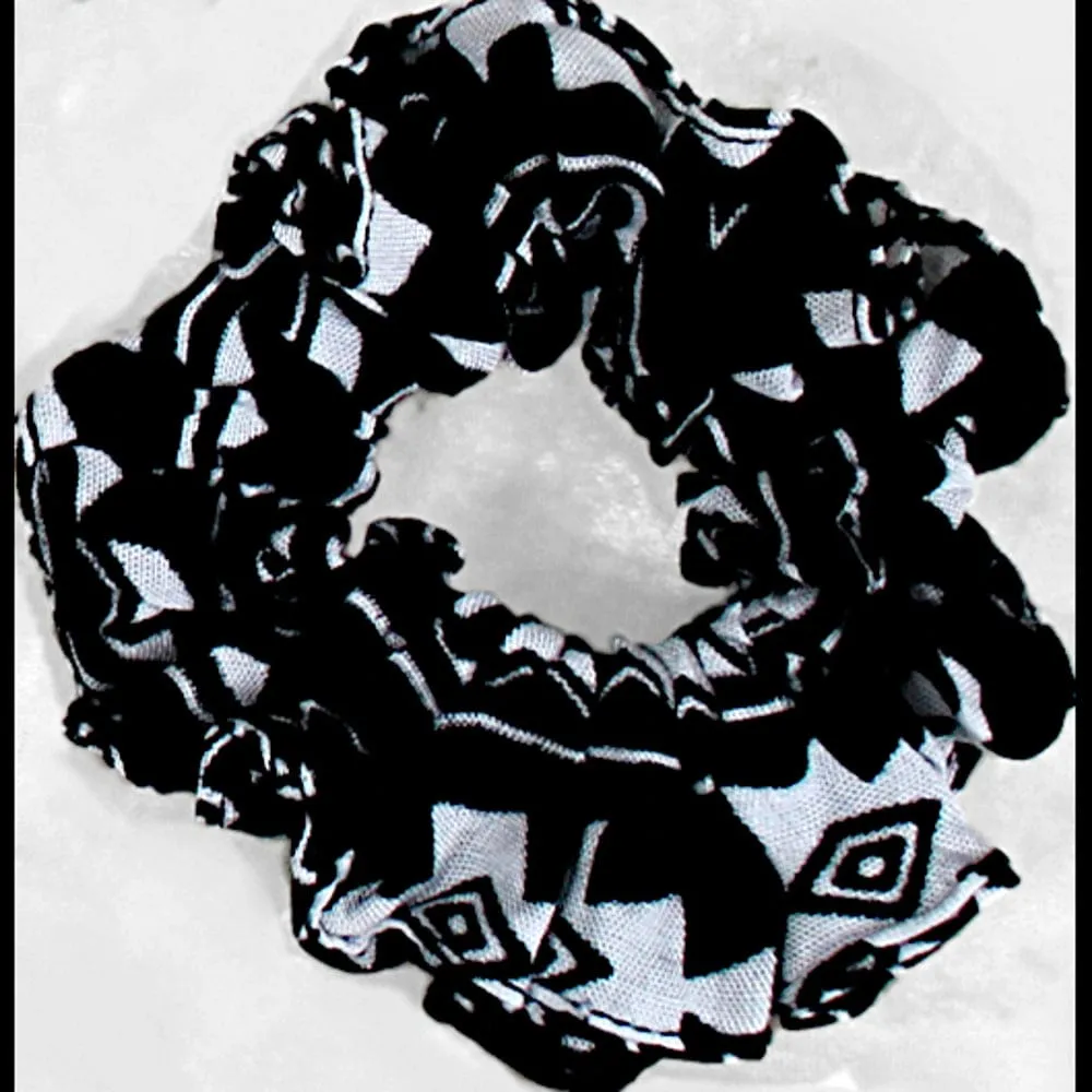 Black and White Hair Scrunchies ($0.75 each)