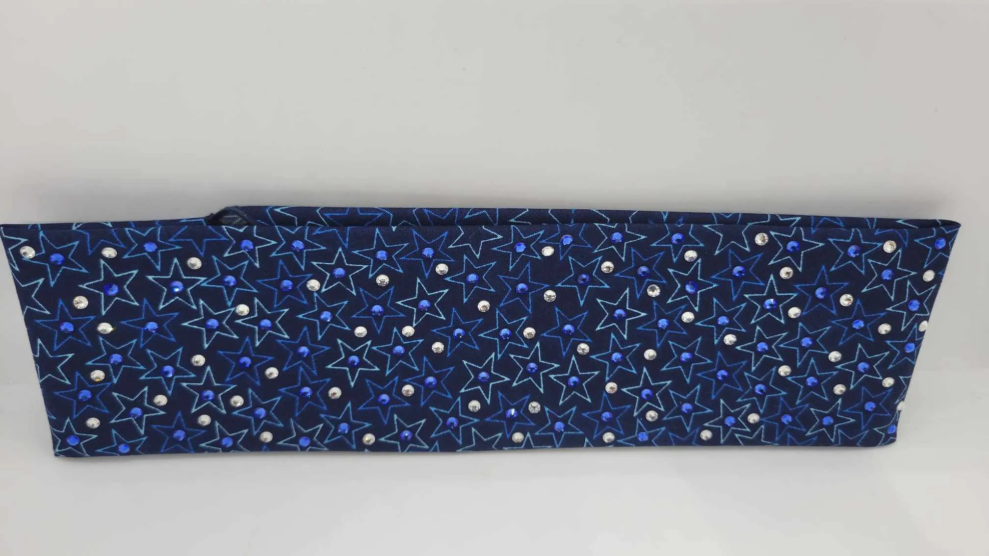 Blue Stars with Blue and Diamond Clear Austrian Crystals (Sku6188)