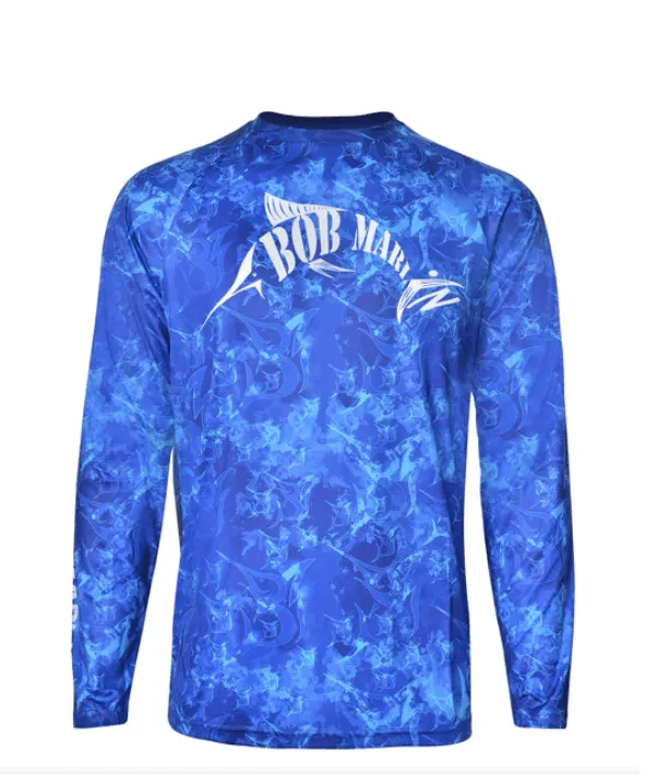 BOB MARLIN GEAR Men's Performance Hoody Grander - Small - Blue