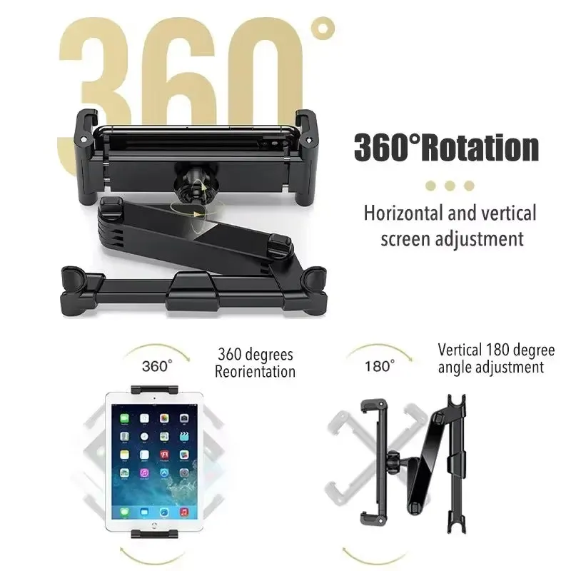Car Tablet Holder, Headrest Tablet Mount Headrest Stand