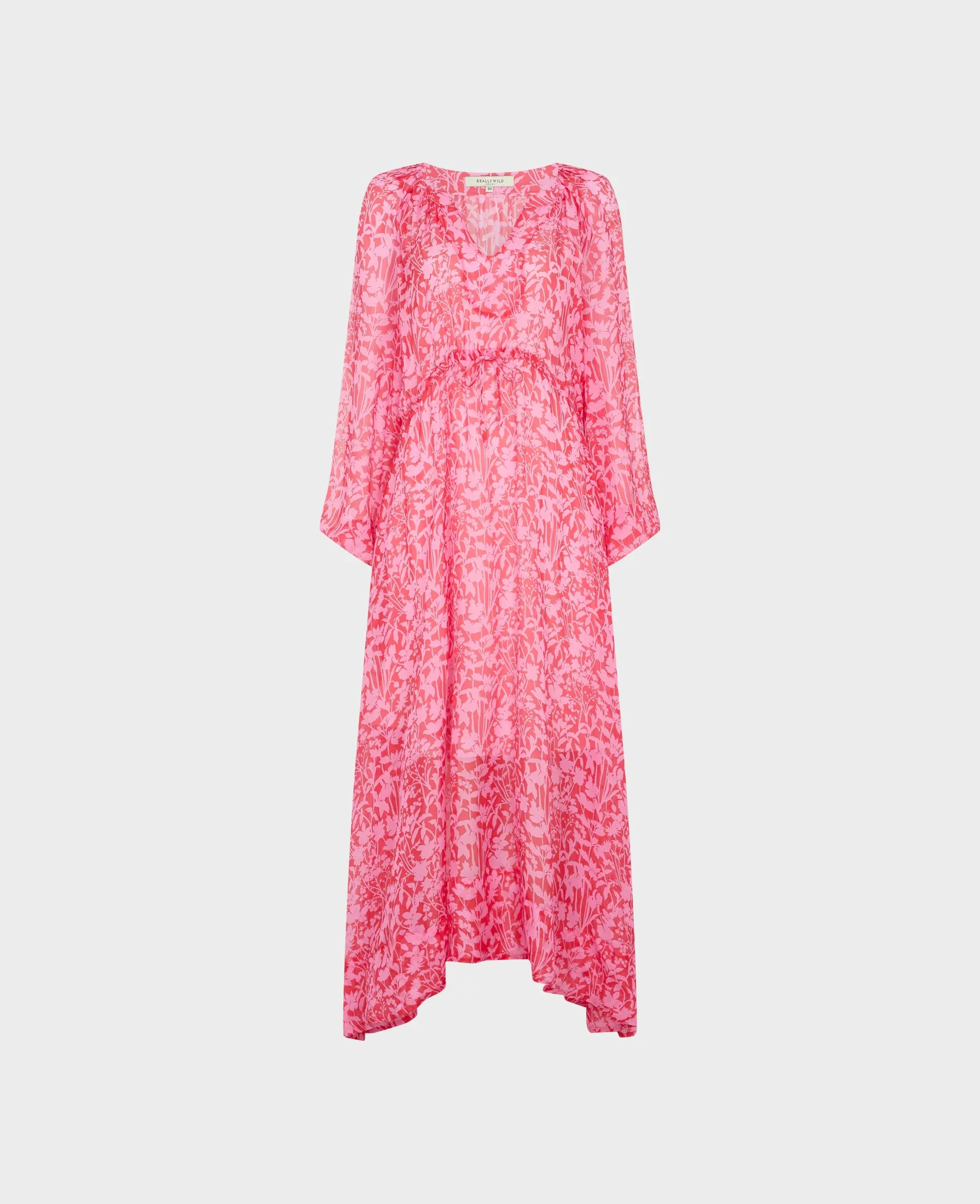 Caro Liberty Floral Silk Chiffon Dress