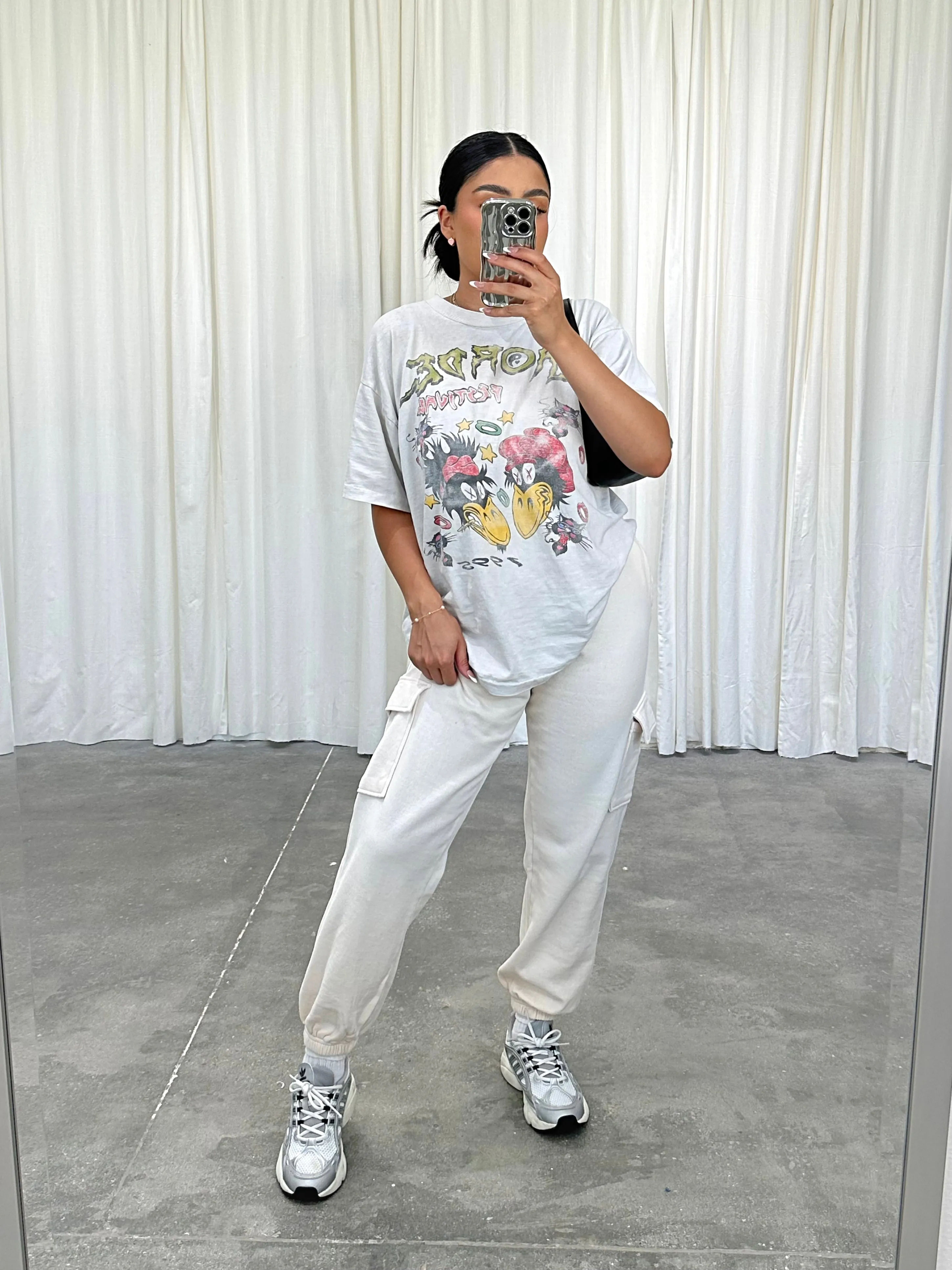 cely cargo joggers (CREAM)