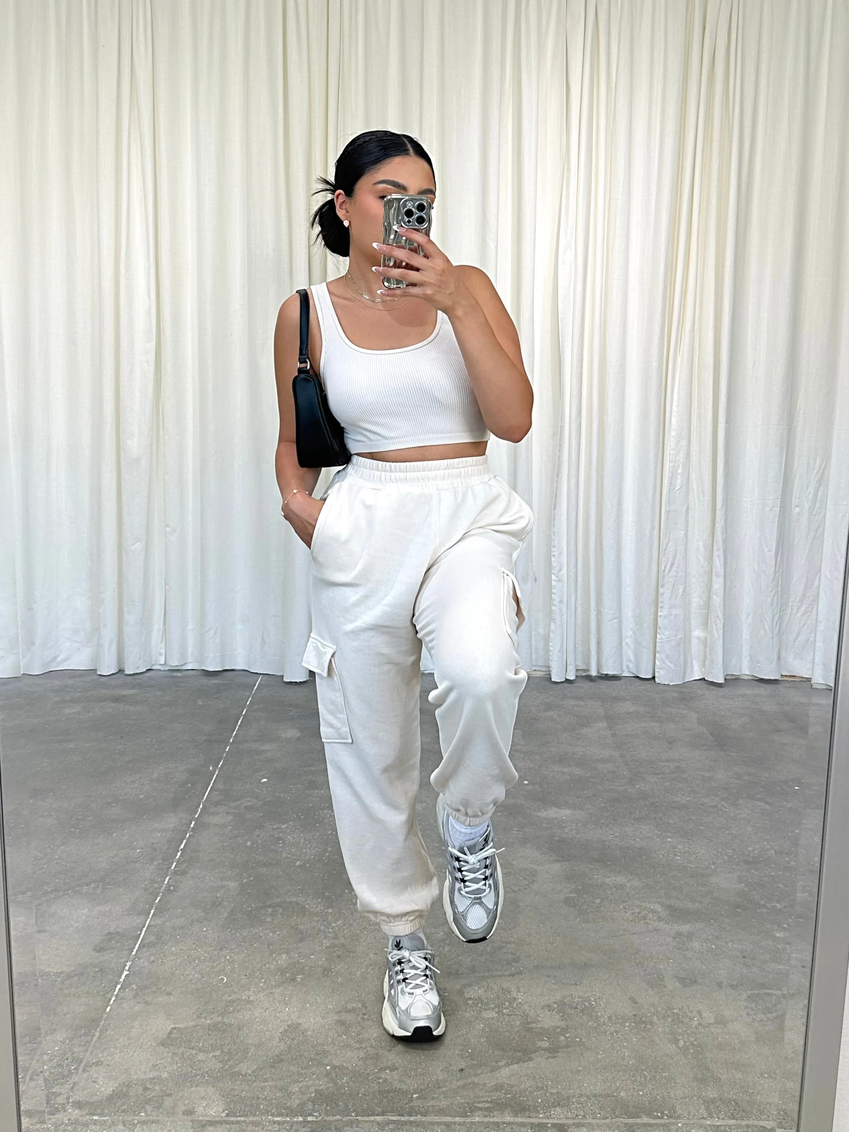 cely cargo joggers (CREAM)