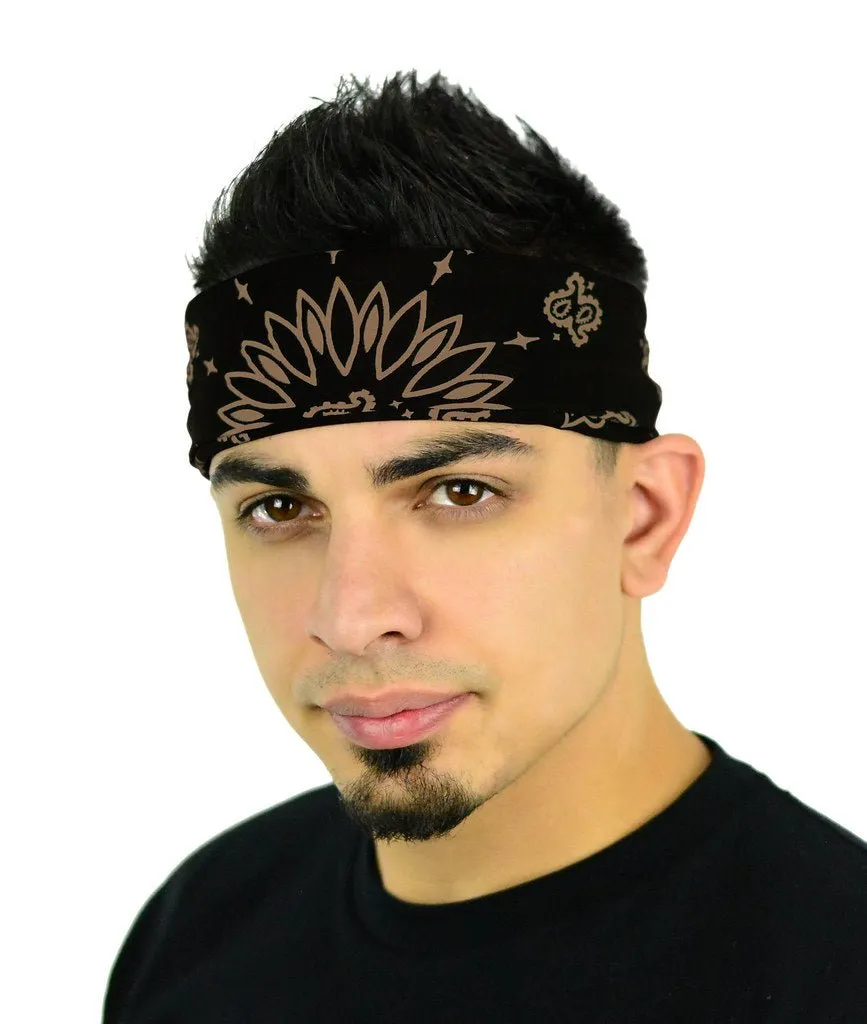 Classic Paisley or Solid Color 27" x 27" Bandanas