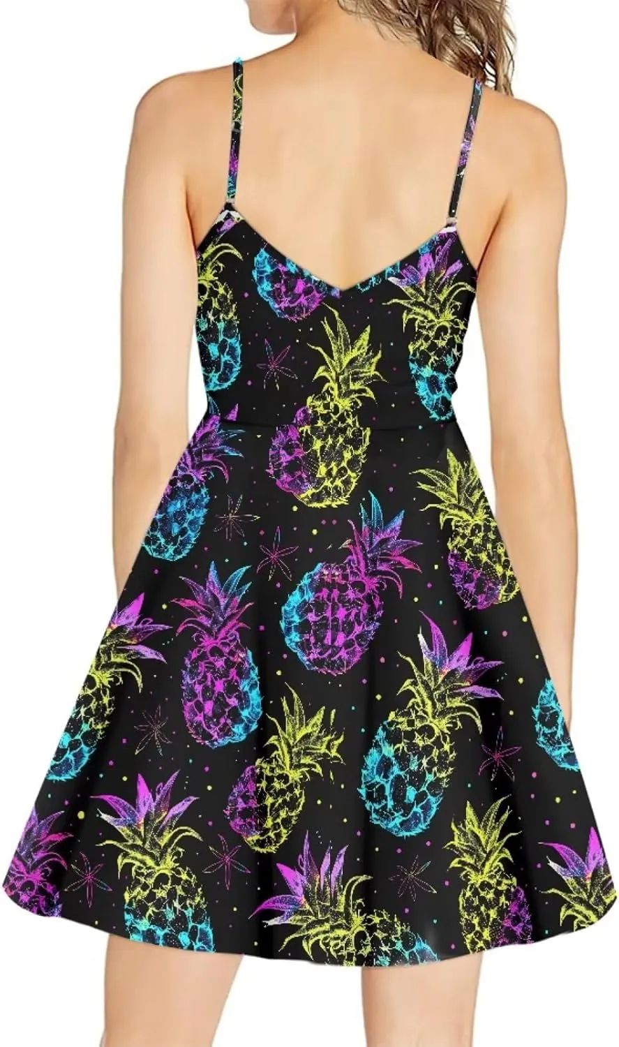 Coloranimal Women's Summer Sleeveless Casual Swing Dresses with Loose Fit Beach Sundress