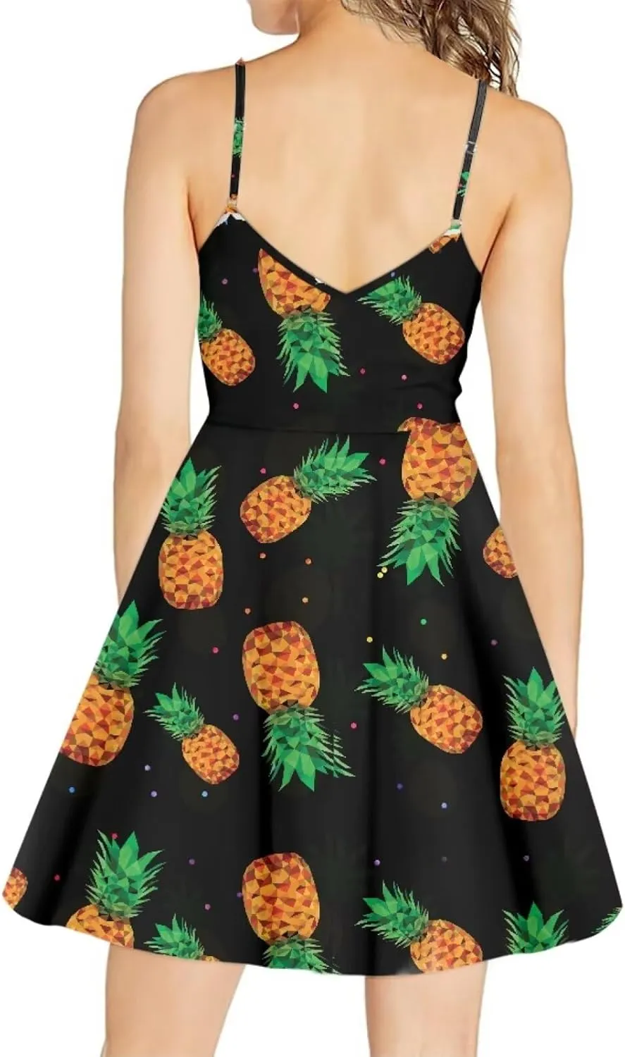Coloranimal Women's Summer Sleeveless Casual Swing Dresses with Loose Fit Beach Sundress