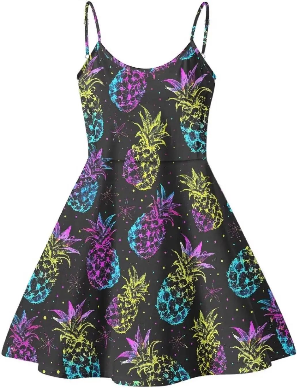 Coloranimal Women's Summer Sleeveless Casual Swing Dresses with Loose Fit Beach Sundress