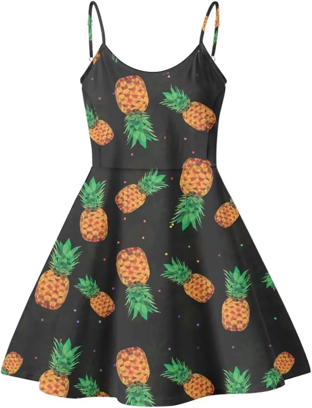 Coloranimal Women's Summer Sleeveless Casual Swing Dresses with Loose Fit Beach Sundress