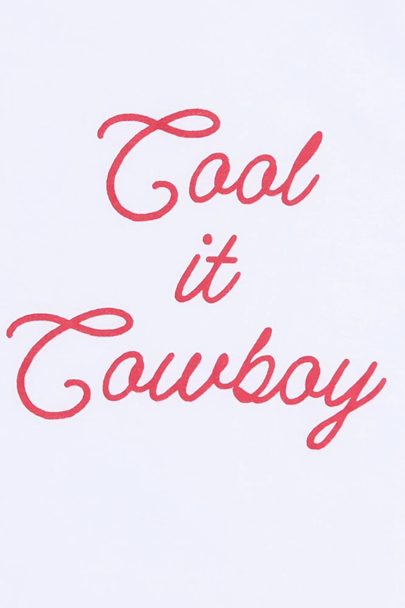 Cool It Cowboy Graphic Boyfriend Tee
