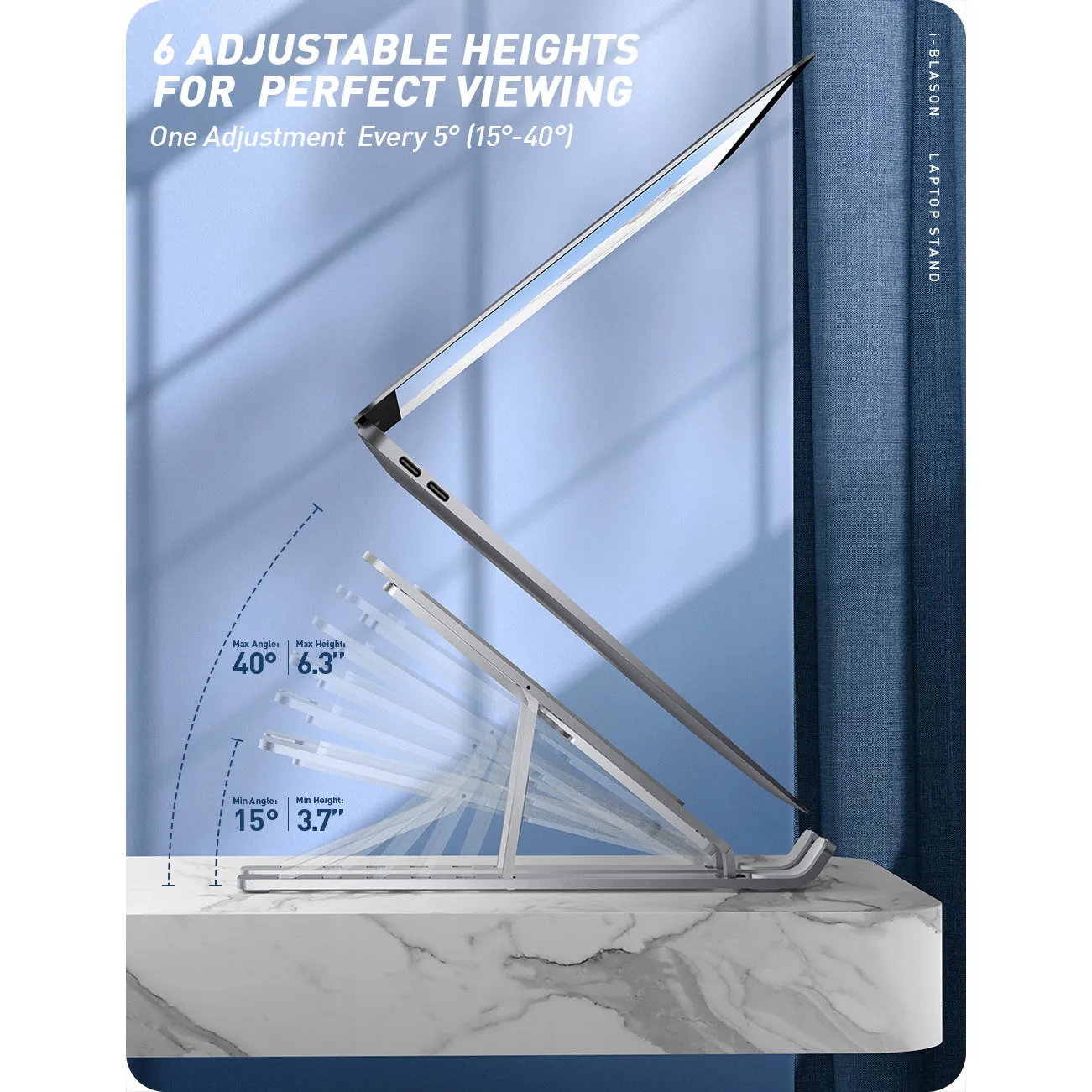 Silver Cosmo Laptop Stand - Stylish and Practical