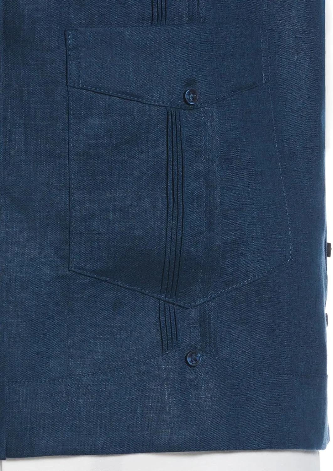Cubavera Men's 100% Linen Four-Pocket Long Sleeve Guayabera Shirt, Pintuck Detail, Relaxed Fit (Available in Big & Tall)