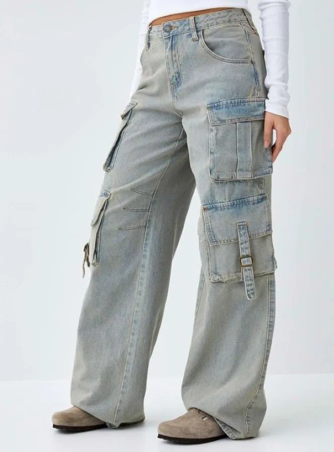 Denim - Baggy Cargo Dirt Wash