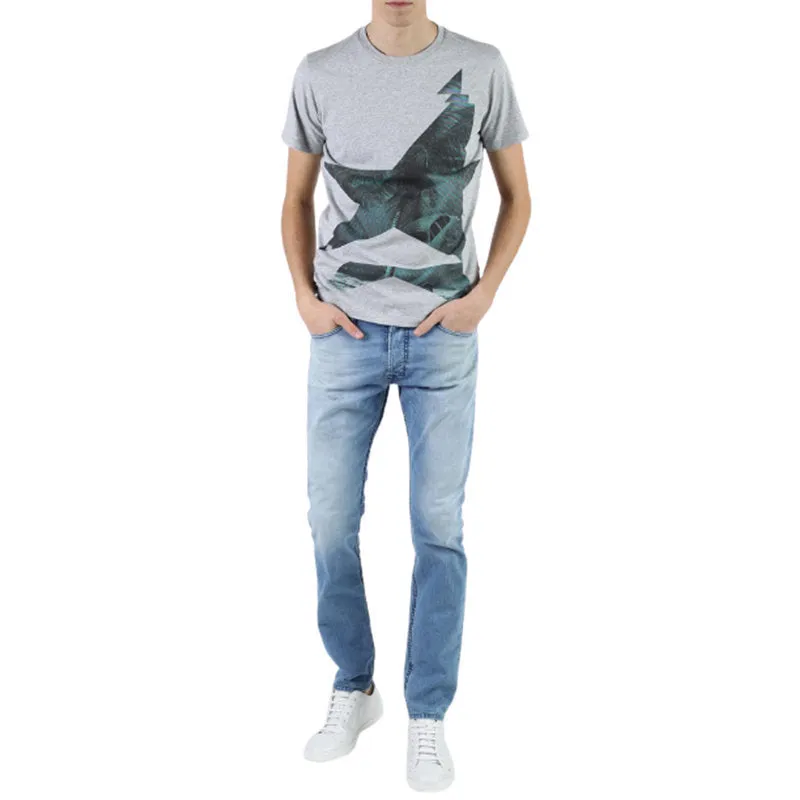 DIESEL TEPPHAR 084CU Mens Denim Jeans Slim Tapered Fit Casual Denim Pants Cotton