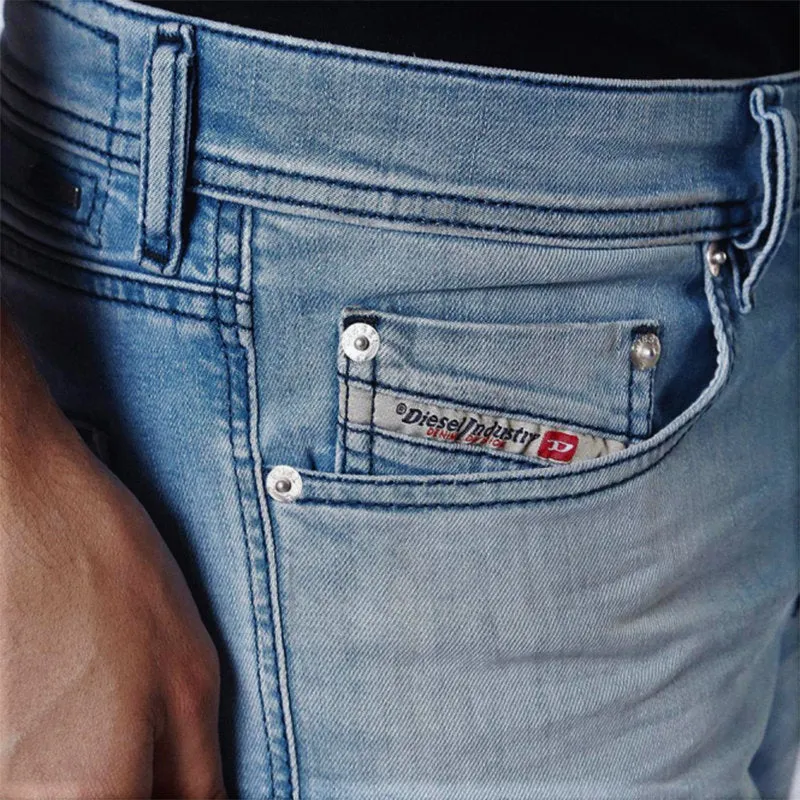 DIESEL TEPPHAR 084CU Mens Denim Jeans Slim Tapered Fit Casual Denim Pants Cotton