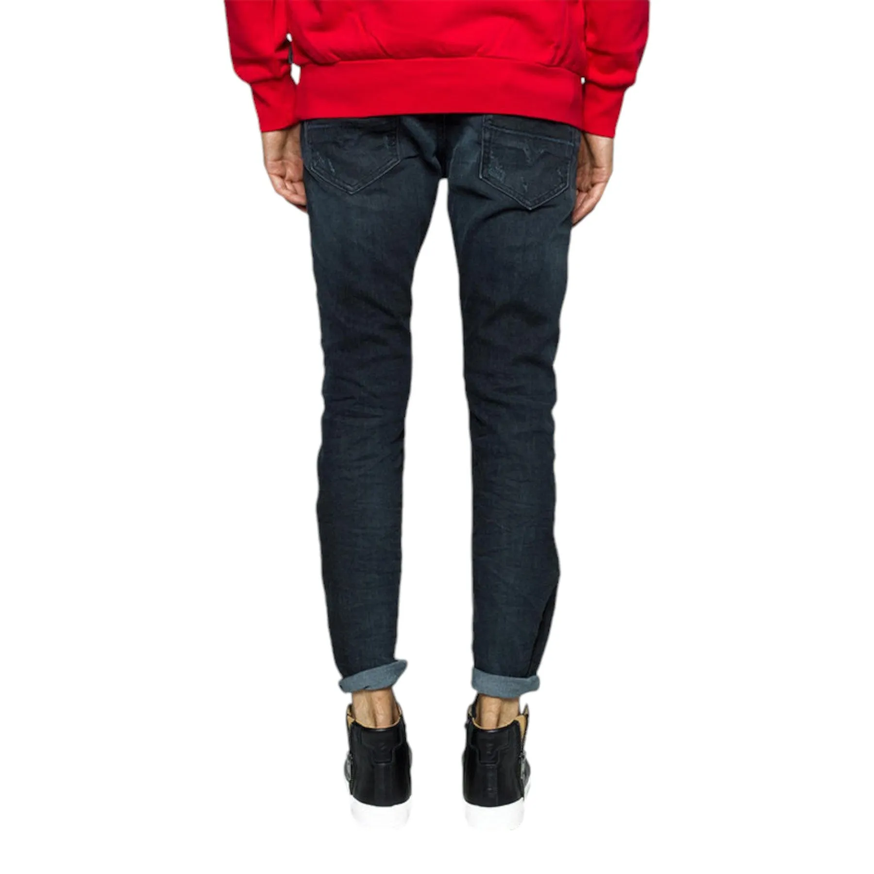 DIESEL THOMMER 0683Q Mens Denim Jeans Distressed Stretch Slim Fit Skinny Pants