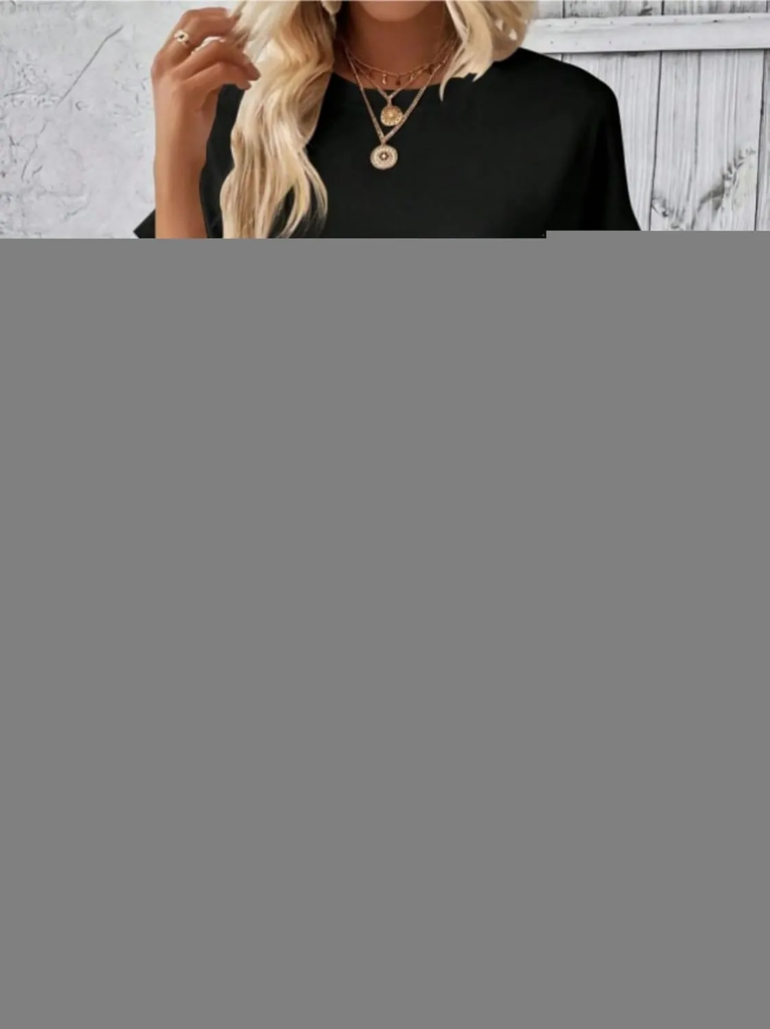 Dresses for Women Summer Batwing Sleeve Crew Neck Mini Dress Solid Color Casual Dressy Sundress Loose Fit Dresses