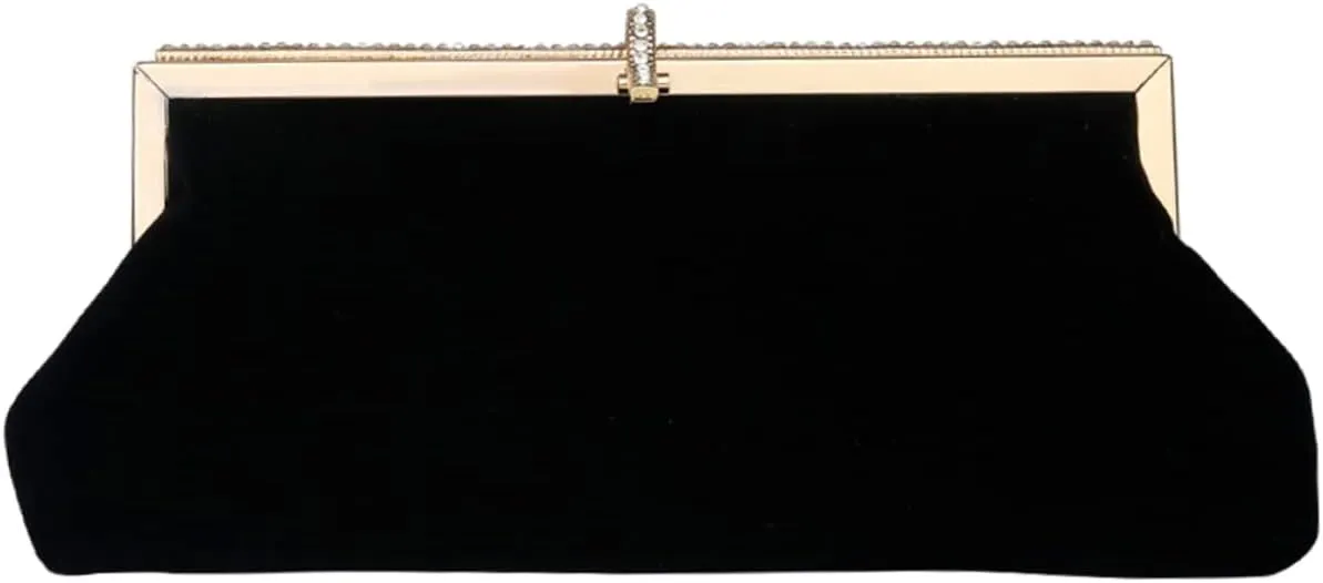 Elegant Evening Bag Women's Rhinestone Clutch Wedding Clutch Bag Hot Pink
