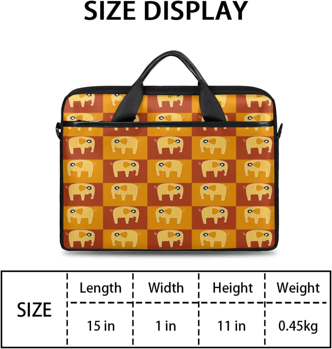 Elegant Floral Flower Laptop Shoulder Messenger Bag Waterproof Laptop Briefcase Handle Padded Strap