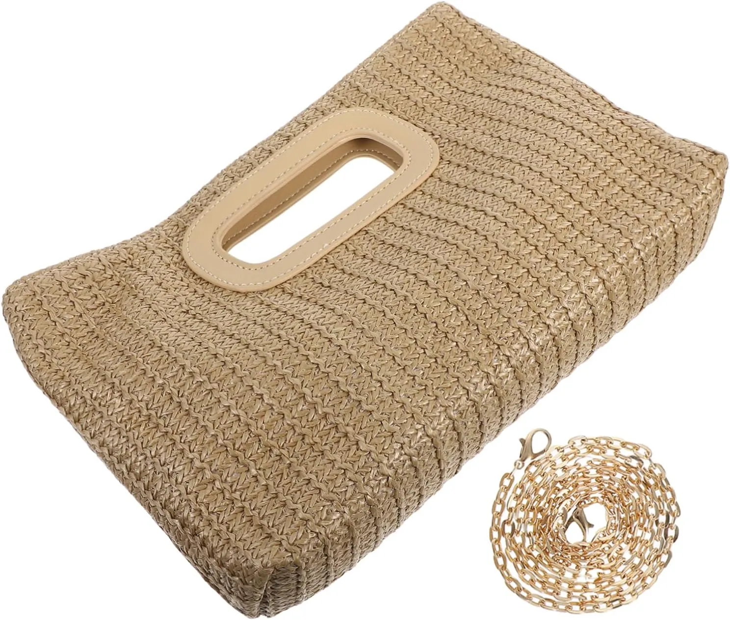 Elegant Rustic Handbags Simulated Grass Bag Chain Perfect for Parties Weddings Daily Life