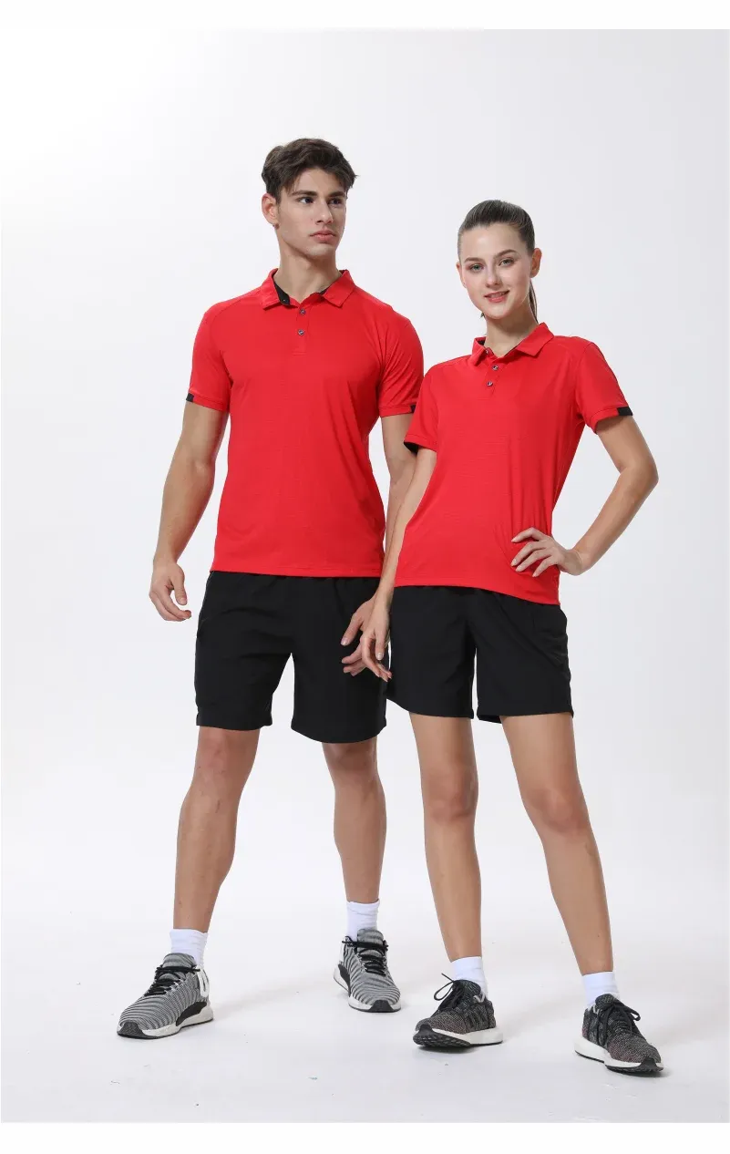 Elike Quick-Drying Breathable Sports Polo Shirt Custom Logo Print Embroidery Design Company Group Brand 8 Colors Tops S-4xl 2024