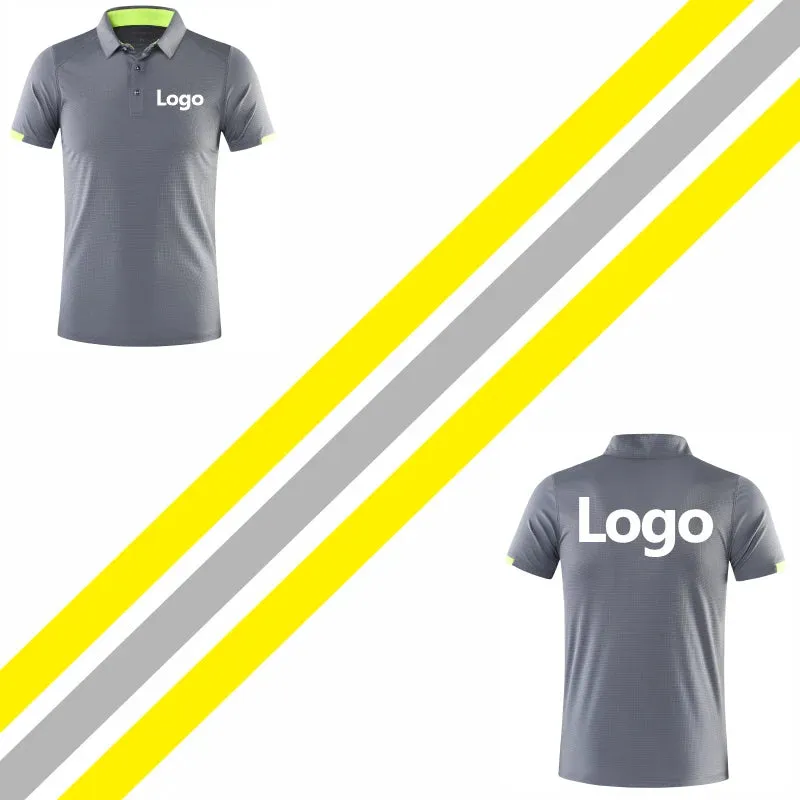 Elike Quick-Drying Breathable Sports Polo Shirt Custom Logo Print Embroidery Design Company Group Brand 8 Colors Tops S-4xl 2024