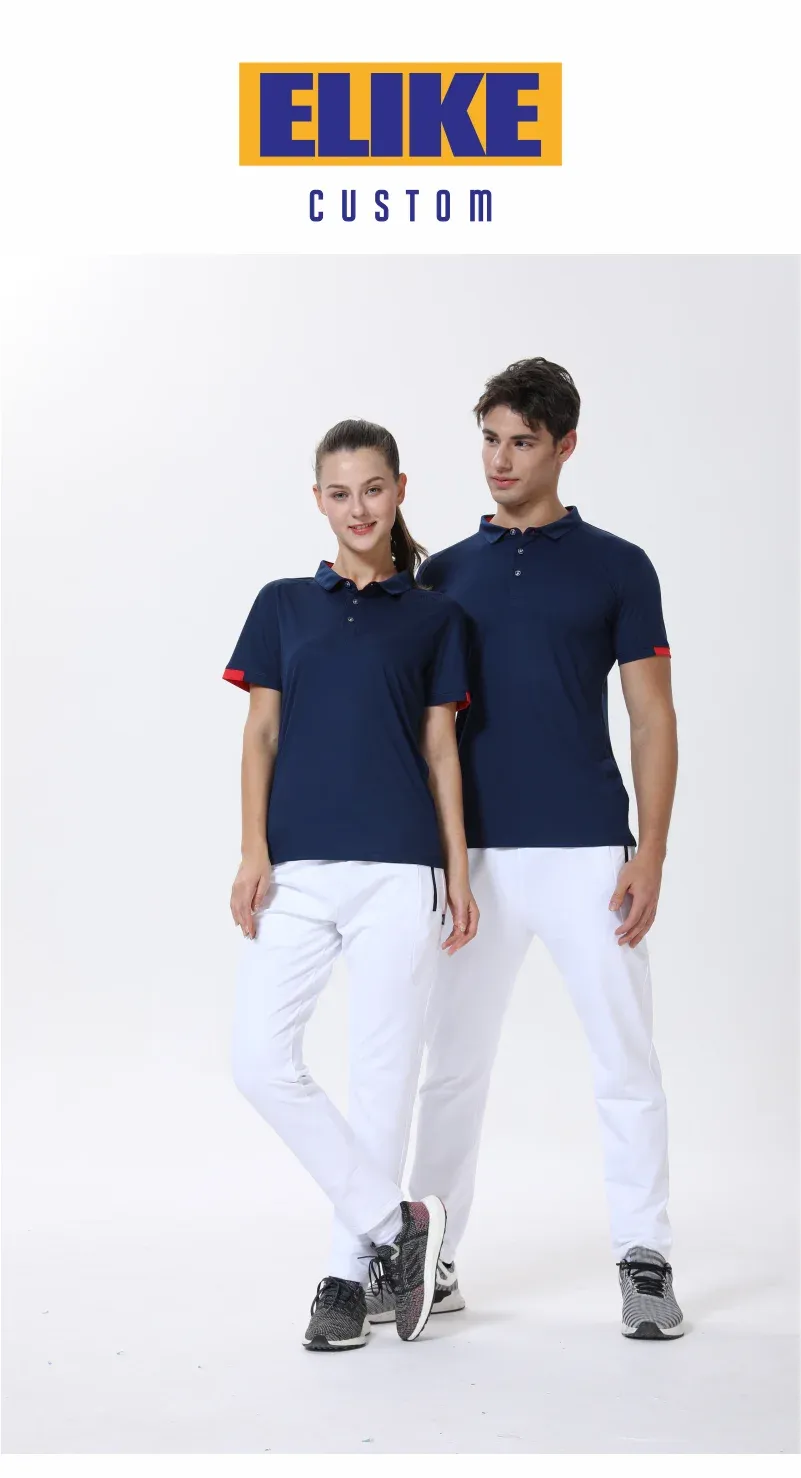 Elike Quick-Drying Breathable Sports Polo Shirt Custom Logo Print Embroidery Design Company Group Brand 8 Colors Tops S-4xl 2024