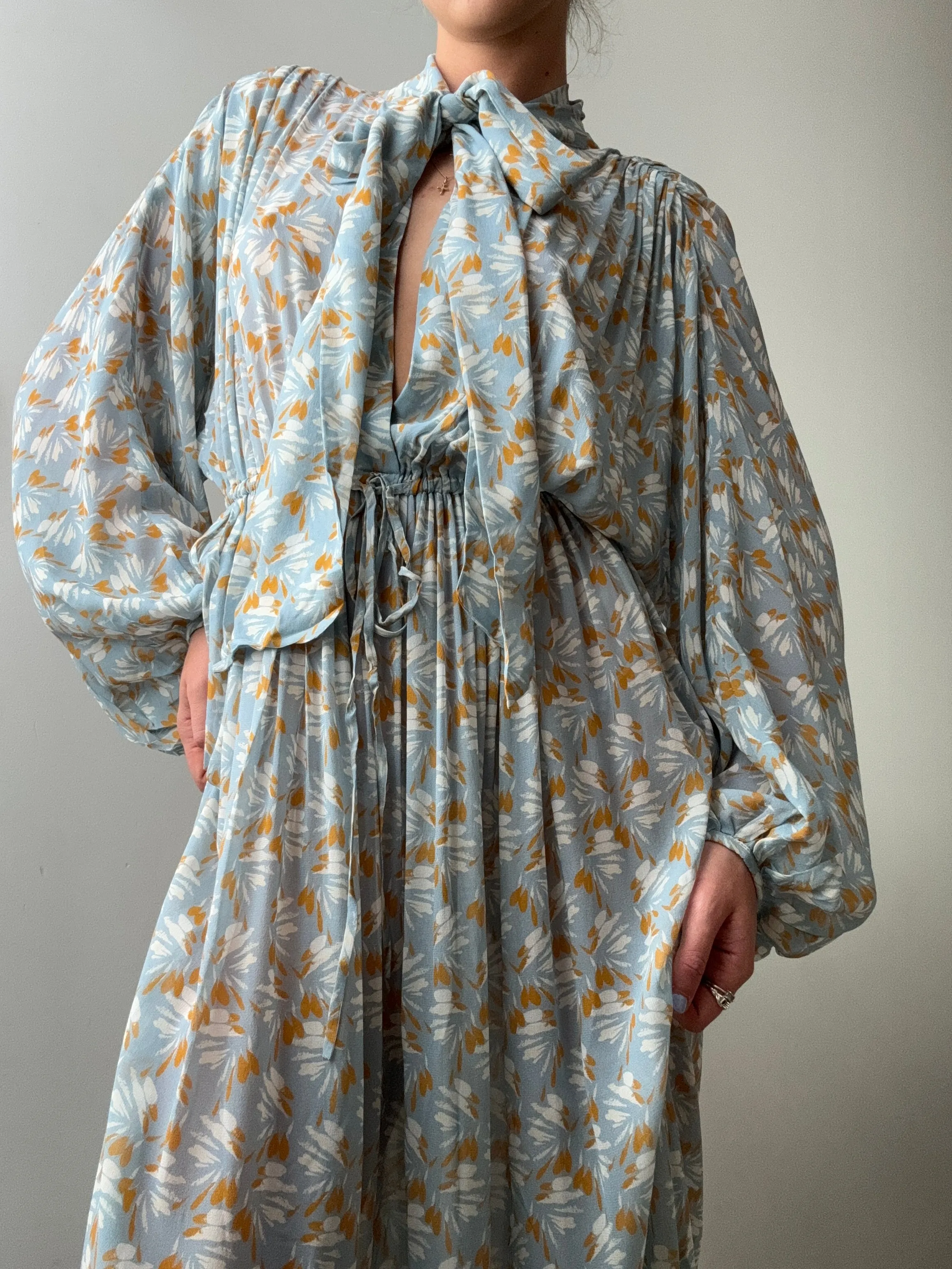 Evarae Tie Maxi Dress Petal